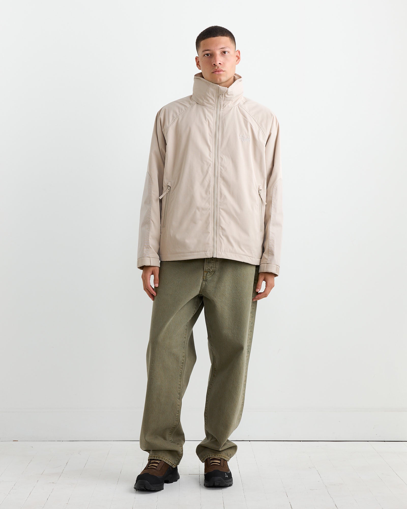 Stussy Short Military Parka Stone - Stone / L (260790)