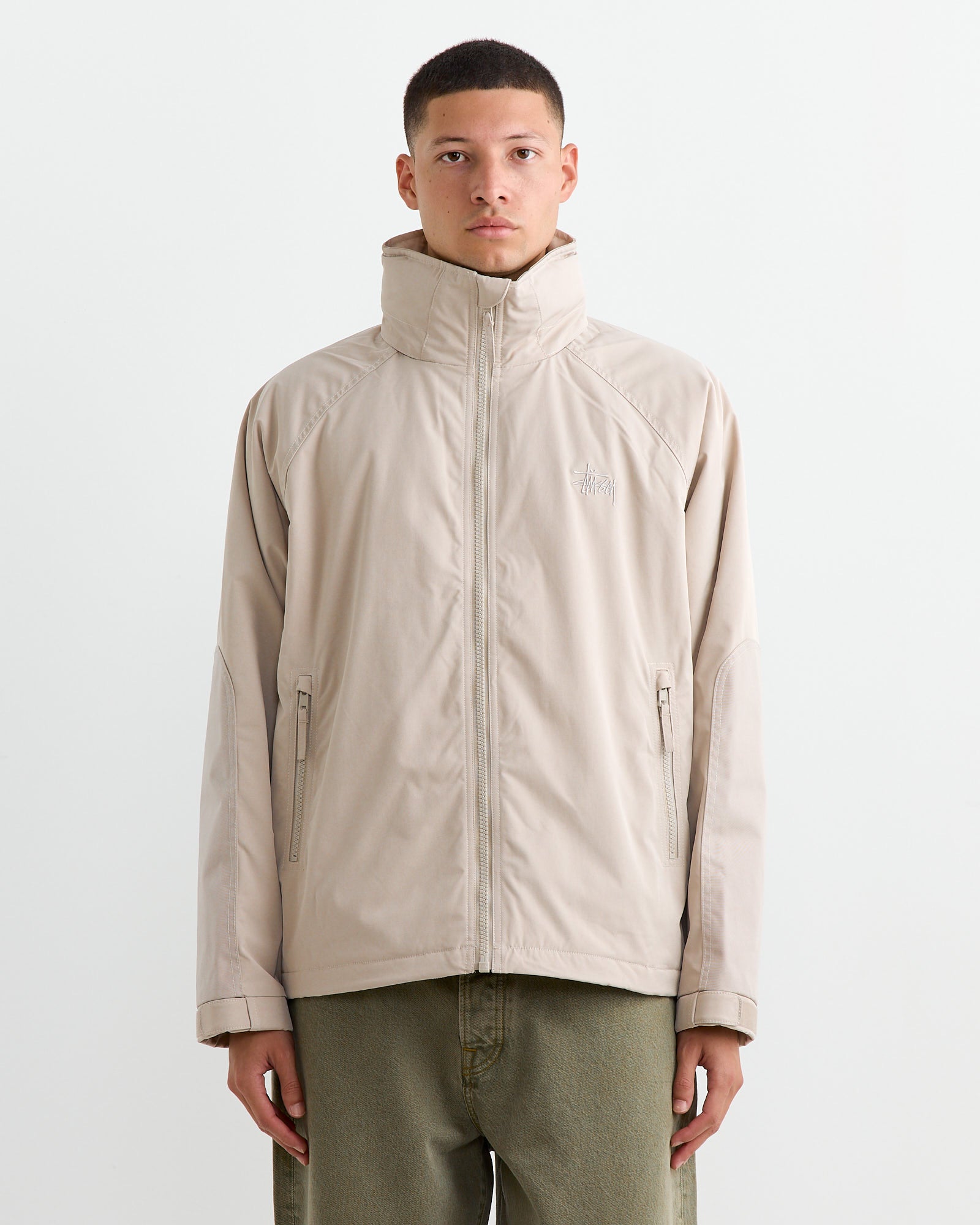 Stussy Short Military Parka Stone - Stone / L (260790)