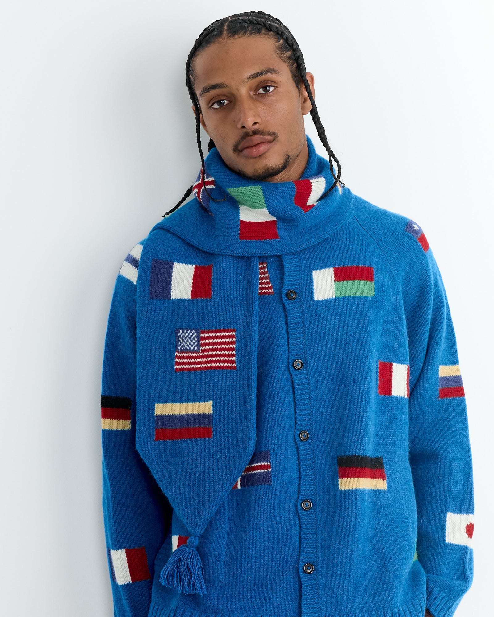 Bode Round The World Scarf - Blue / OS (260916)