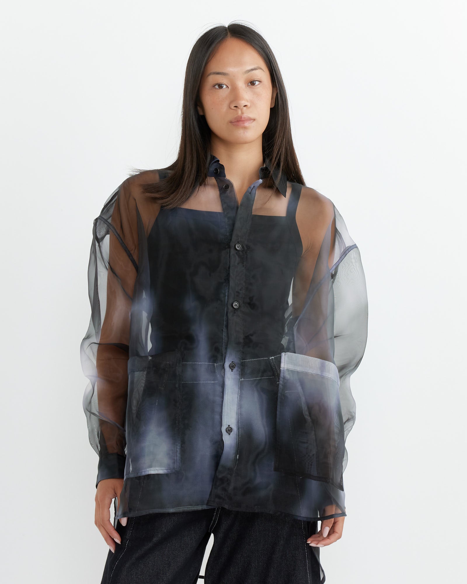 Henrik Vibskov Big Shirt Grey Blur - Grey Blur / S (260918)