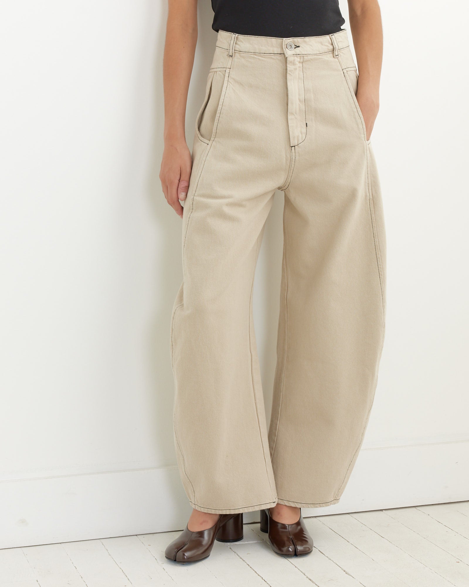 Shade Denim Pant in Tan