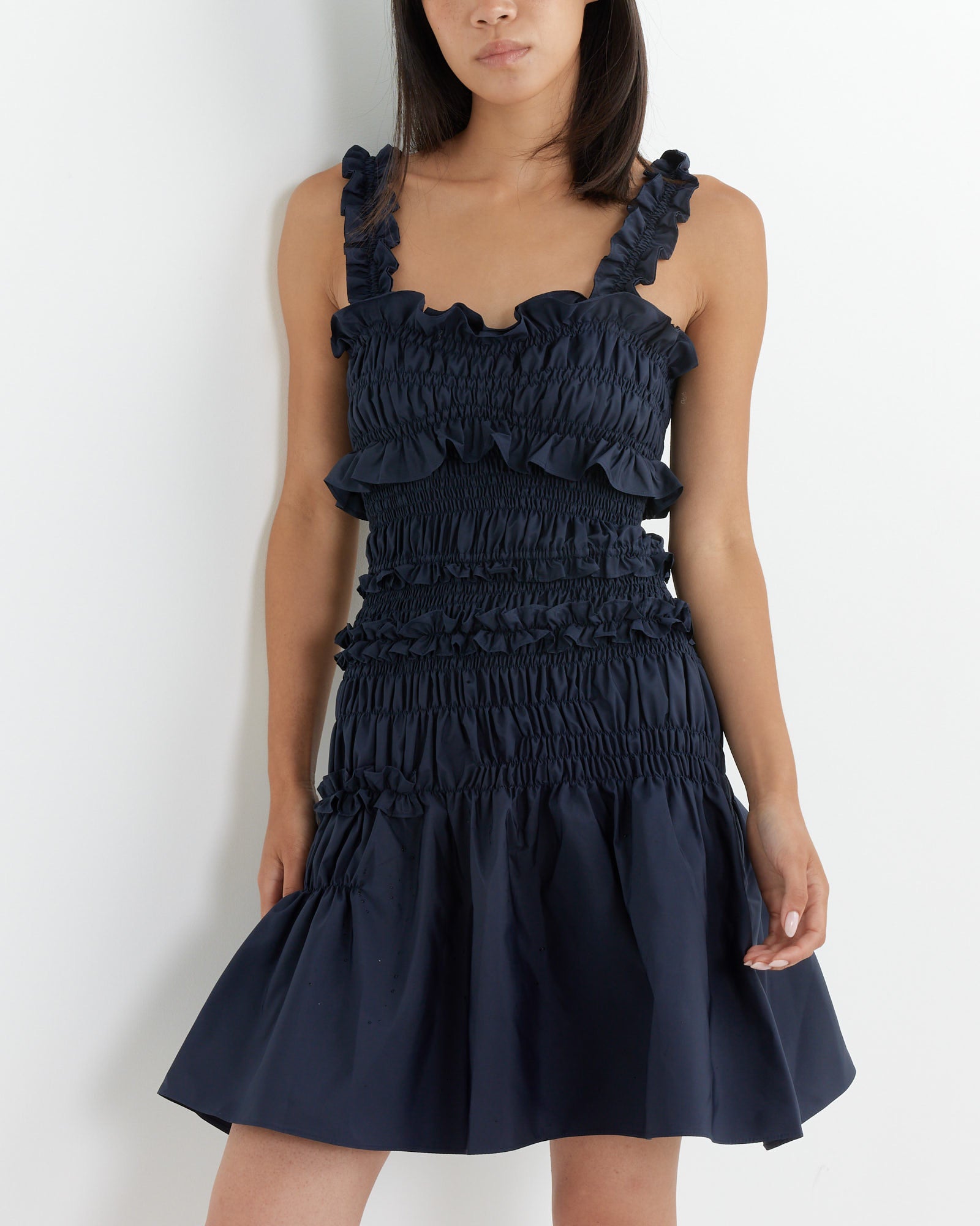 Cecilie Bahnsen Oona Dress Navy - Navy / 6 (260962)