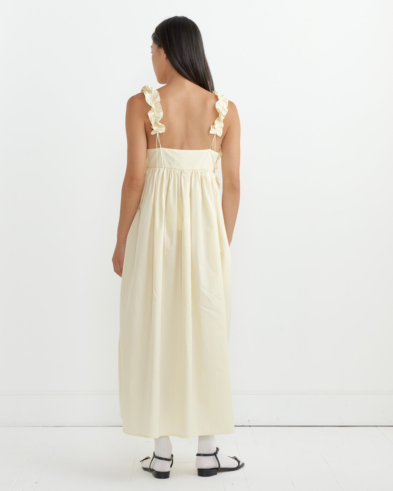 Cecilie Bahnsen Giovanna Dress Soft Yellow - Soft Yellow / 6 (260969)