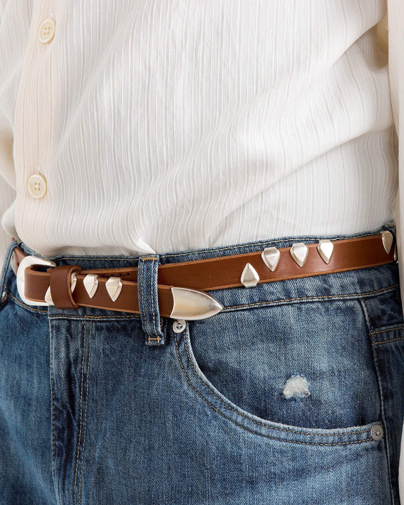 Bridle Leather Belt in Claw Hazel