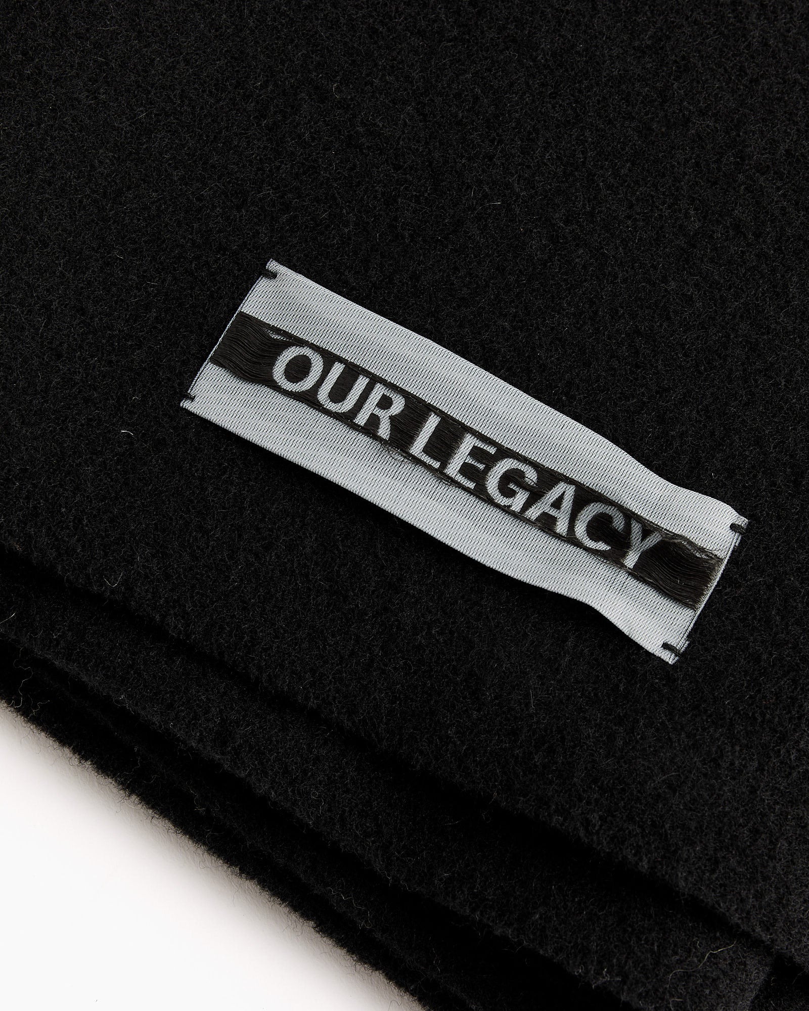 Our Legacy Estate Double Wool Scarf - Black - Default Title (261040)