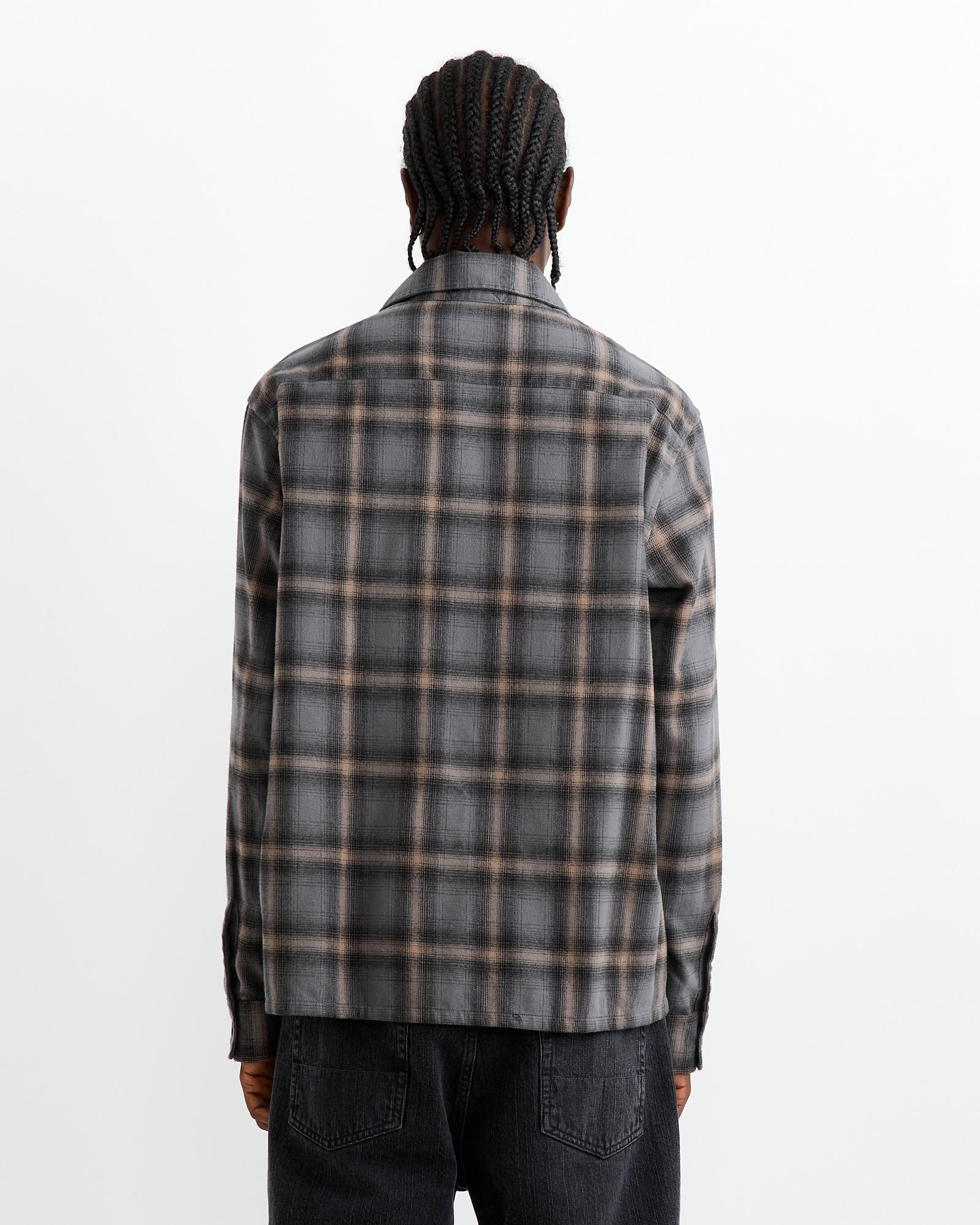 Hausen Shirt in Oyster Check Flannel