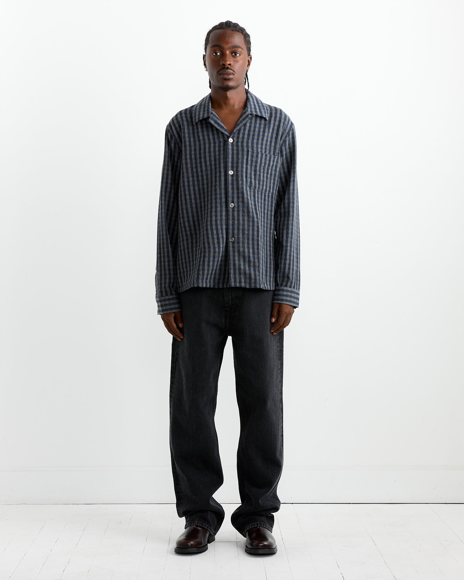 Our Legacy Hausen Shirt Principal Check Wool - Principal Check Wool / 46 (261065)