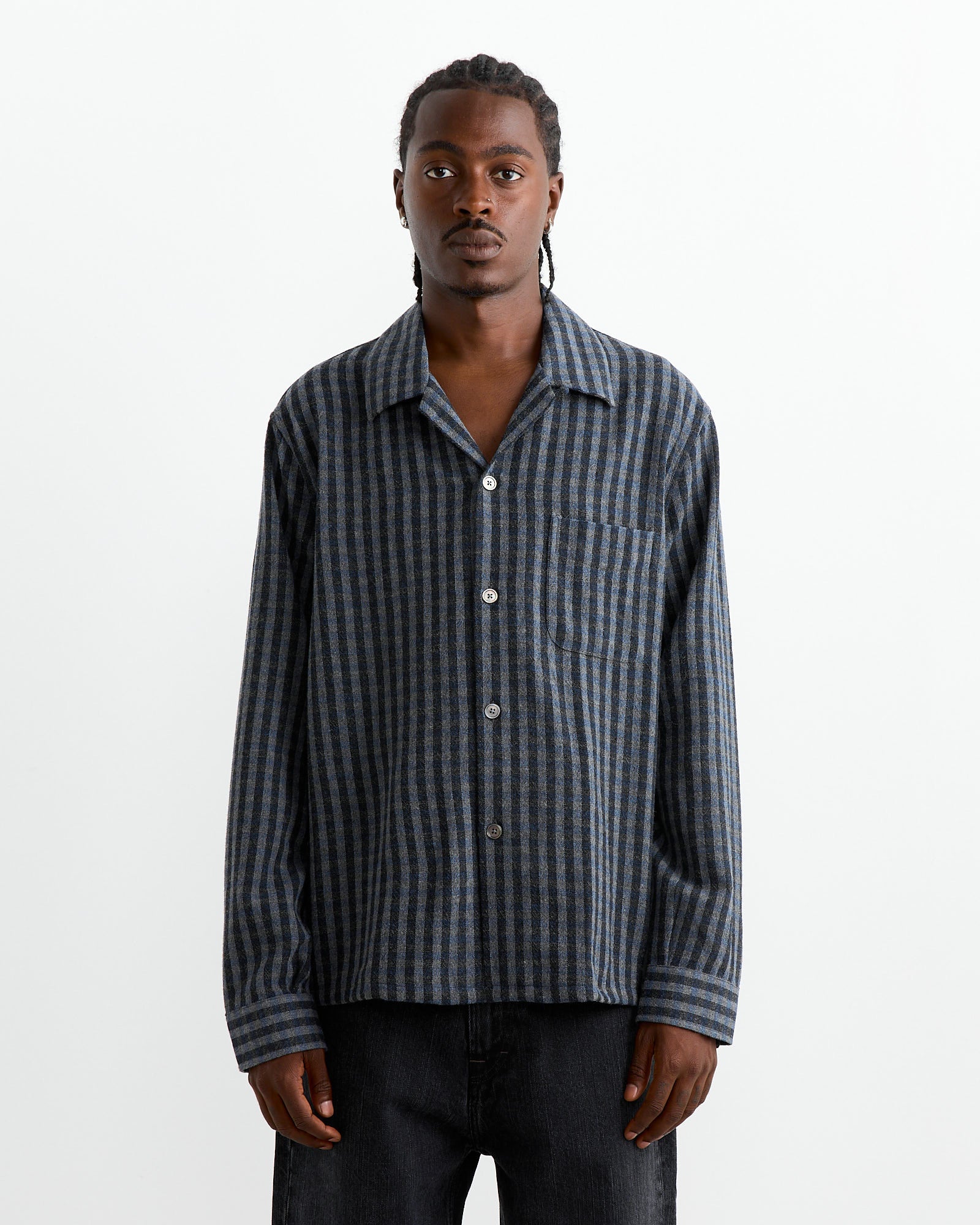 Our Legacy Hausen Shirt Principal Check Wool - Principal Check Wool / 46 (261065)