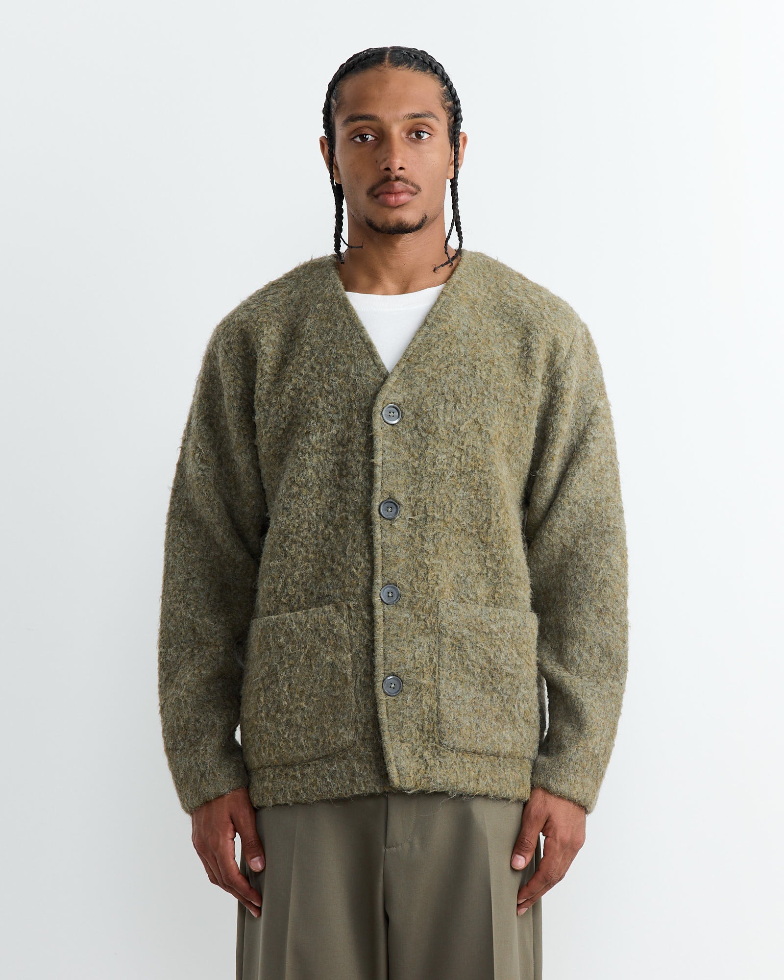 Our Legacy Tumble Wool Cardigan Fresh Moss - Fresh Moss / 50 (261155)