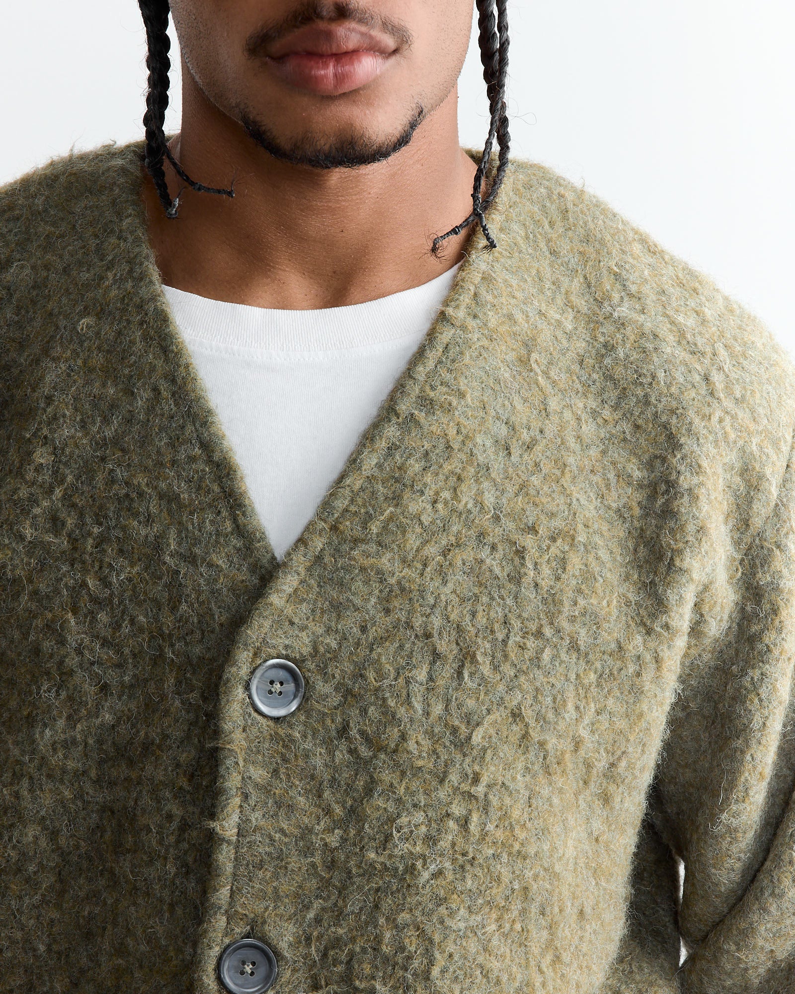 Our Legacy Tumble Wool Cardigan Fresh Moss - Fresh Moss / 50 (261155)