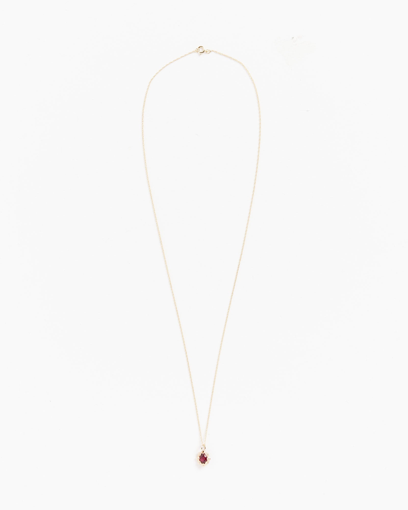 Bleue Burnham Mini Bamboo Pendant Gold/Red - Gold/Red / 20" (261285)