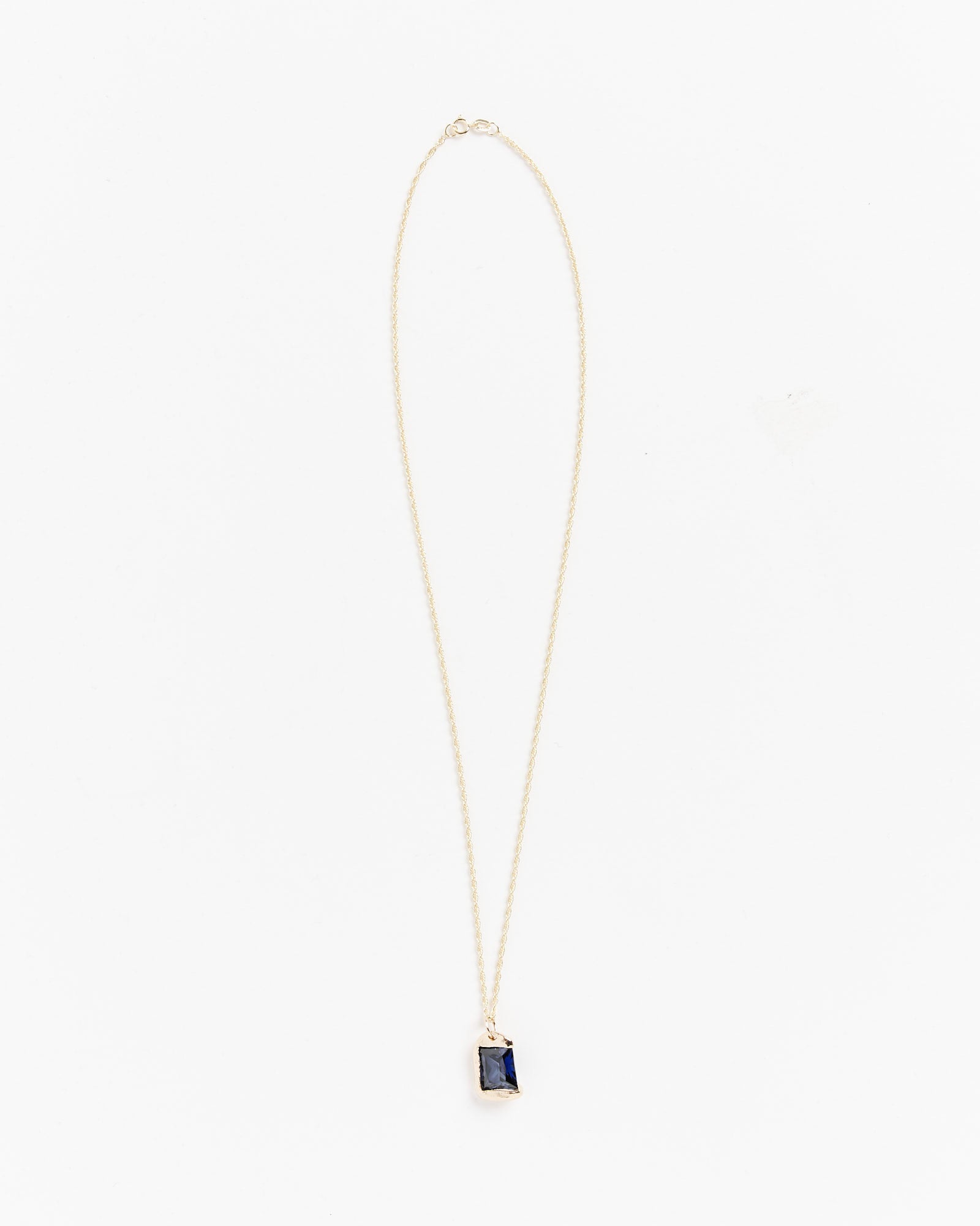 Bleue Burnham Rose Pendant - Gold/Blue - 20" - Default Title (261286)