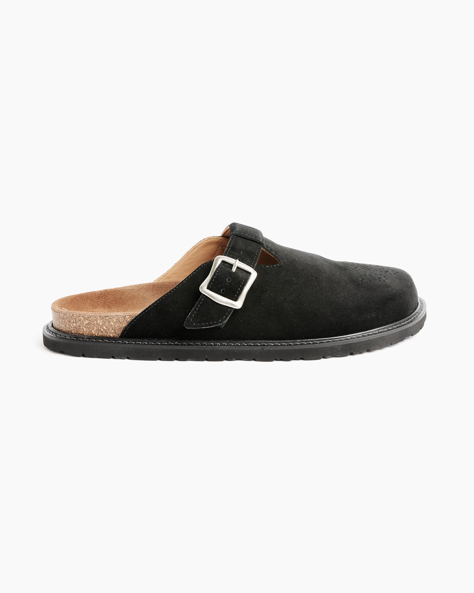 Buggs Suede Mule in Black - Black / 6 (261299)