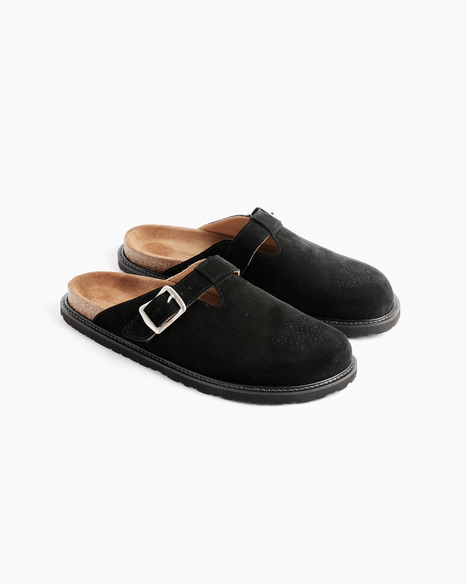 Buggs Suede Mule in Black - Black / 6 (261299)