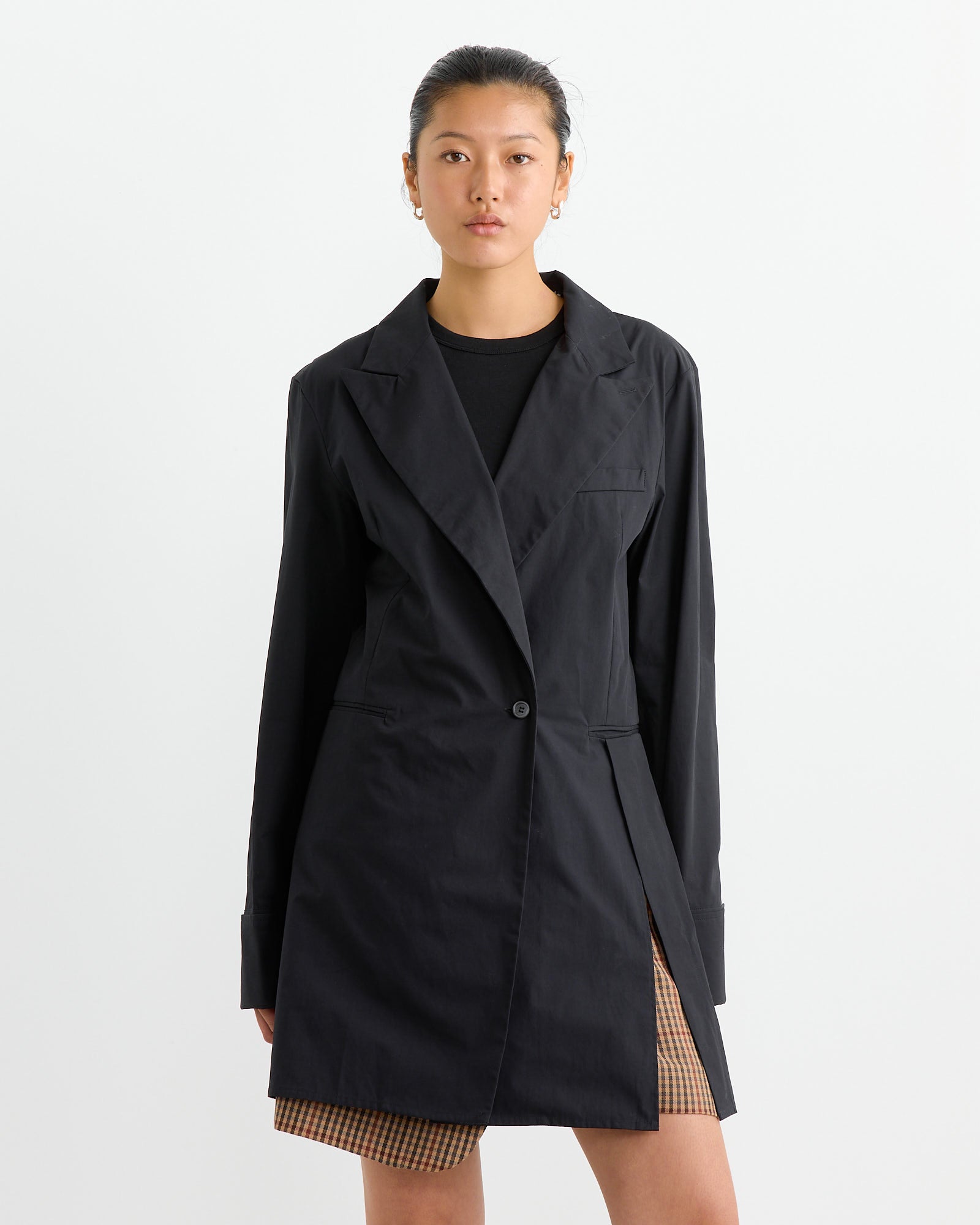 Blazer Shirt in Ripe Black