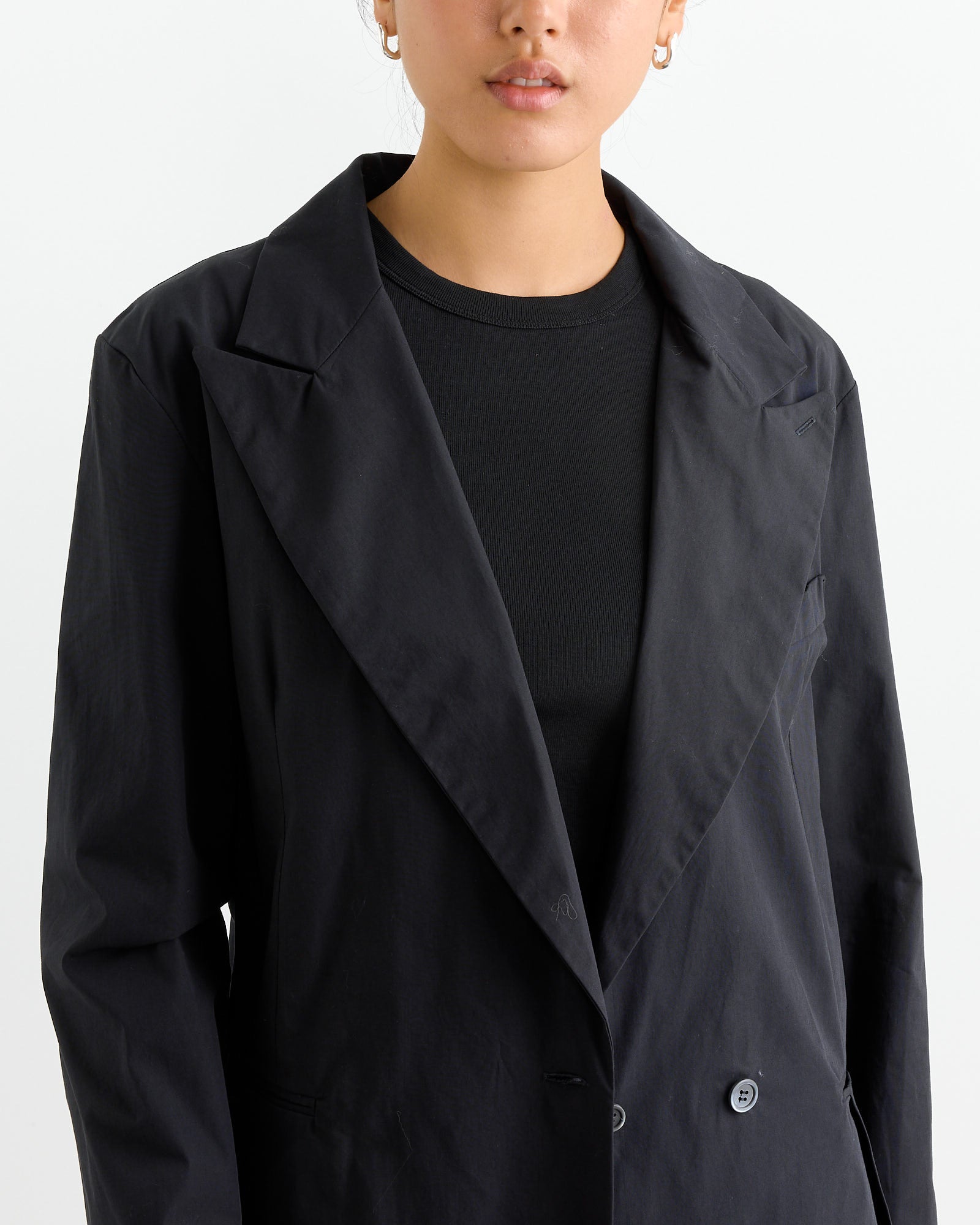 Blazer Shirt in Ripe Black