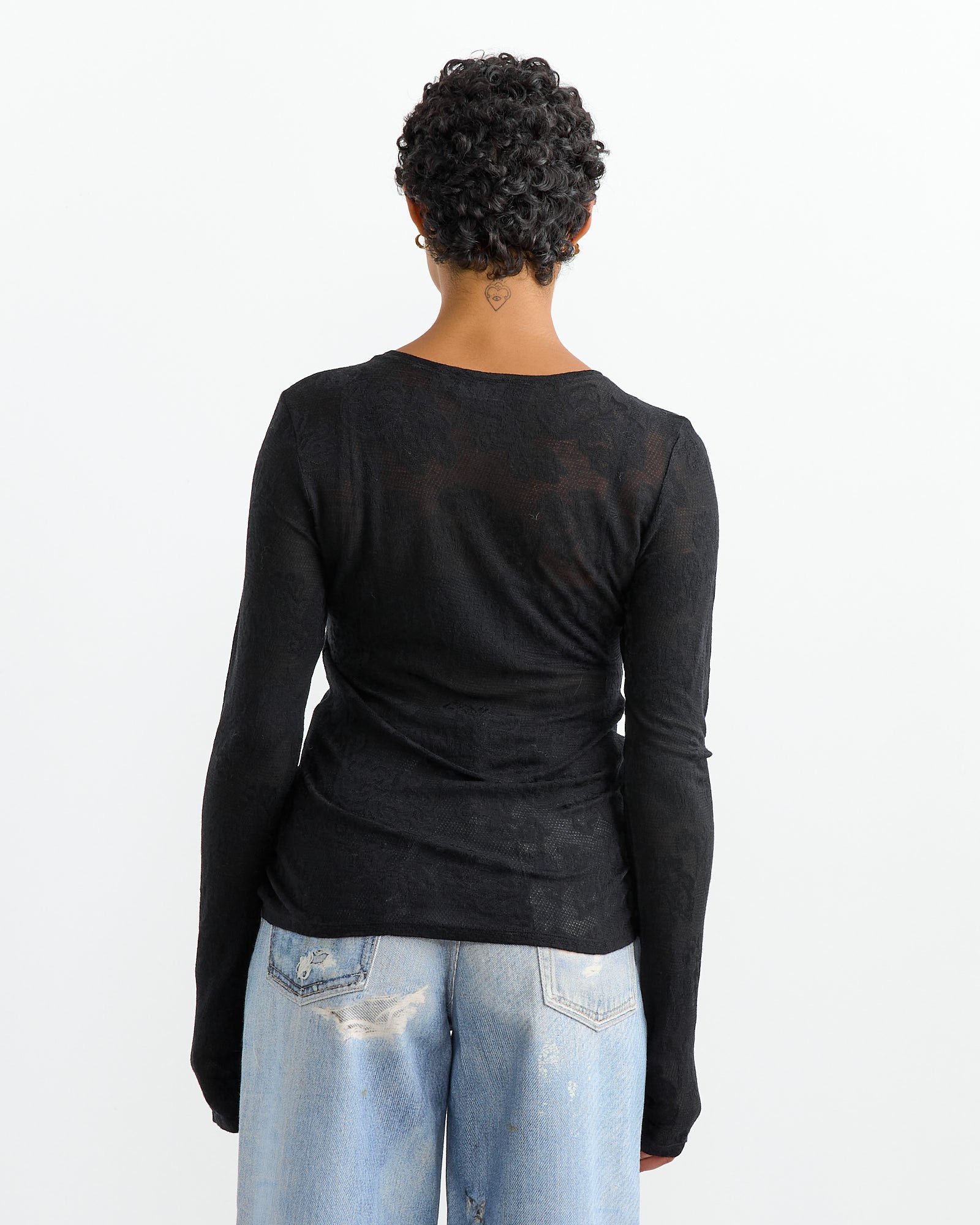 Our Legacy Super Slim L/S T-Shirt Black Romantic - Black Romantic / 36 (261323)