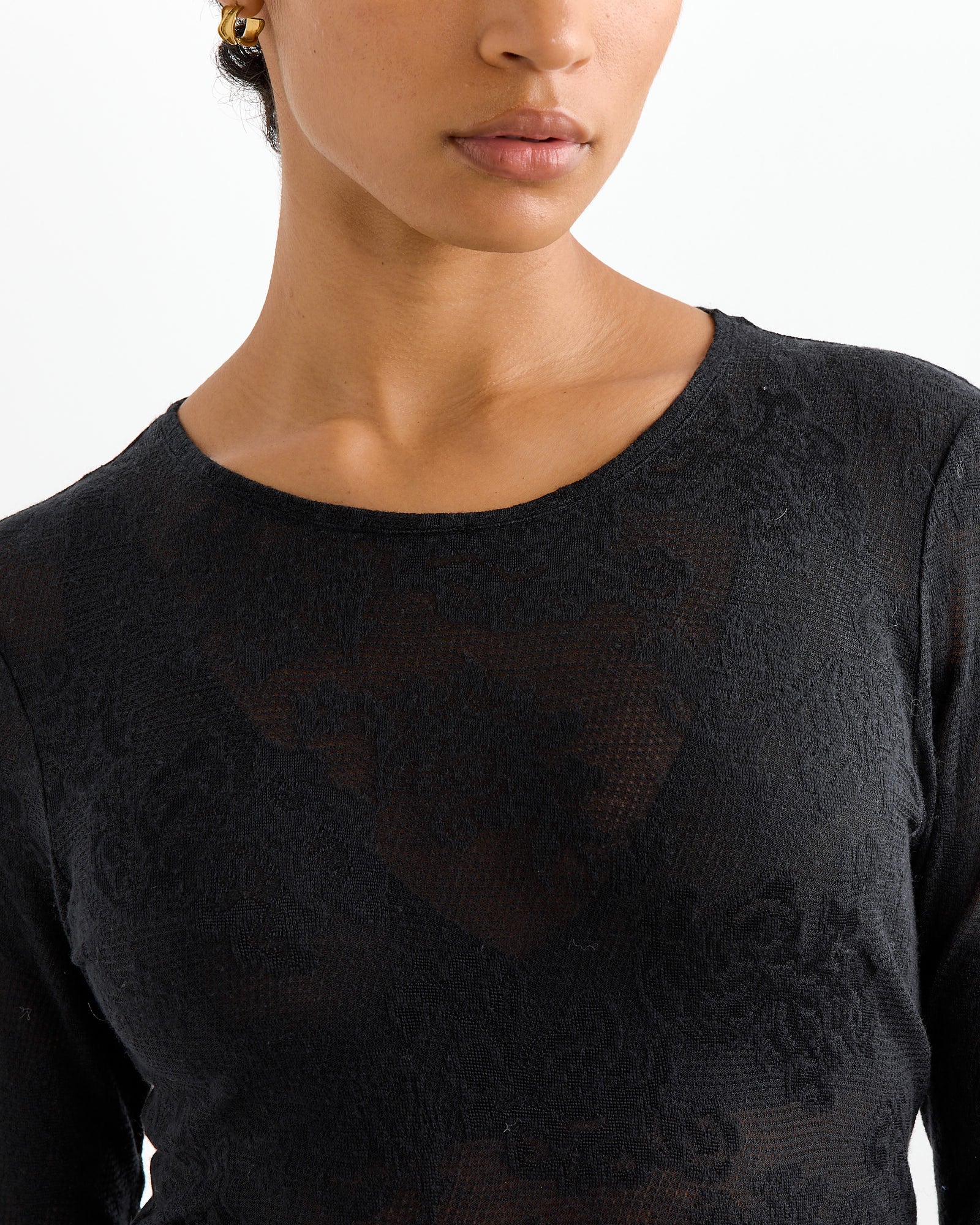 Our Legacy Super Slim L/S T-Shirt Black Romantic - Black Romantic / 36 (261323)