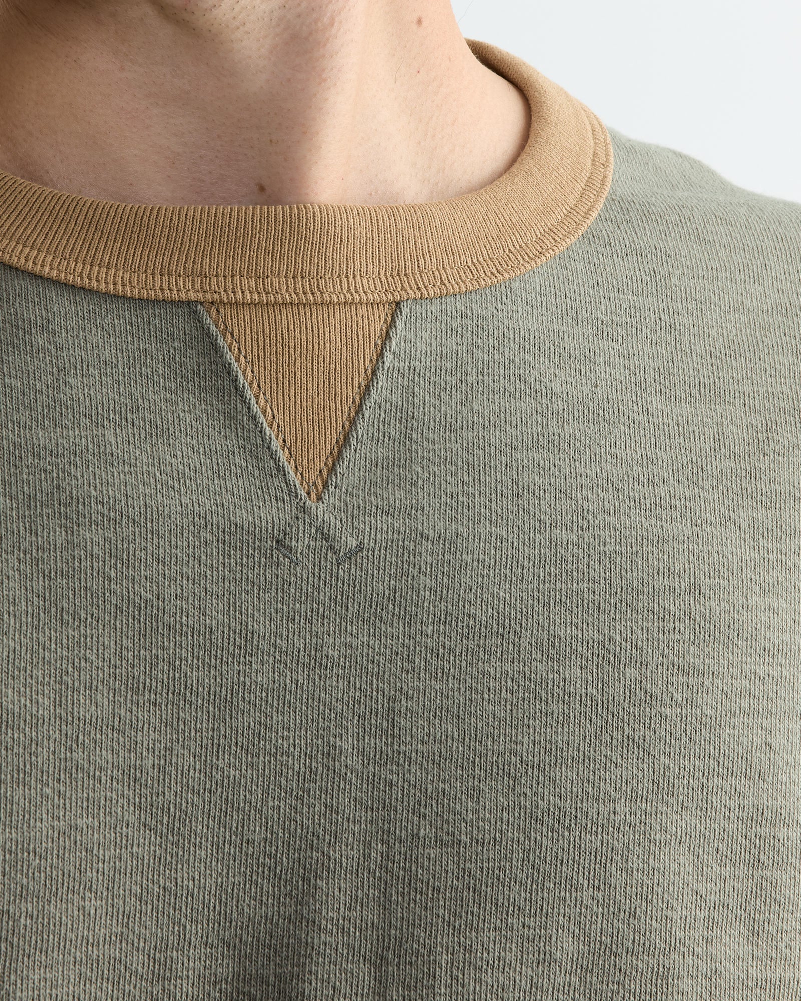 Jackman GG Sweat Crewneck Olive/Ocher - Olive/Ocher / L (261425)