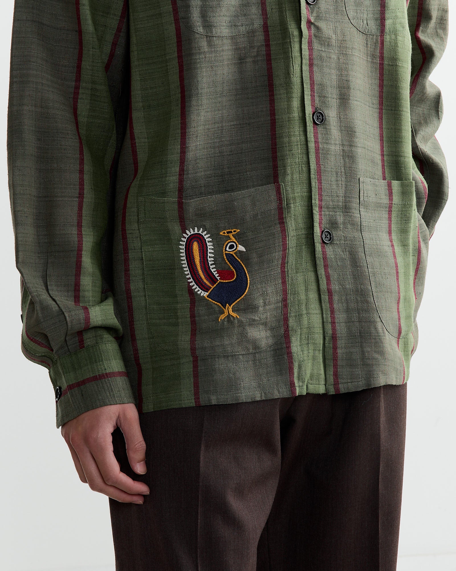 Kardo Pedro L/S Shirt Moss Green - Moss Green / L (261489)