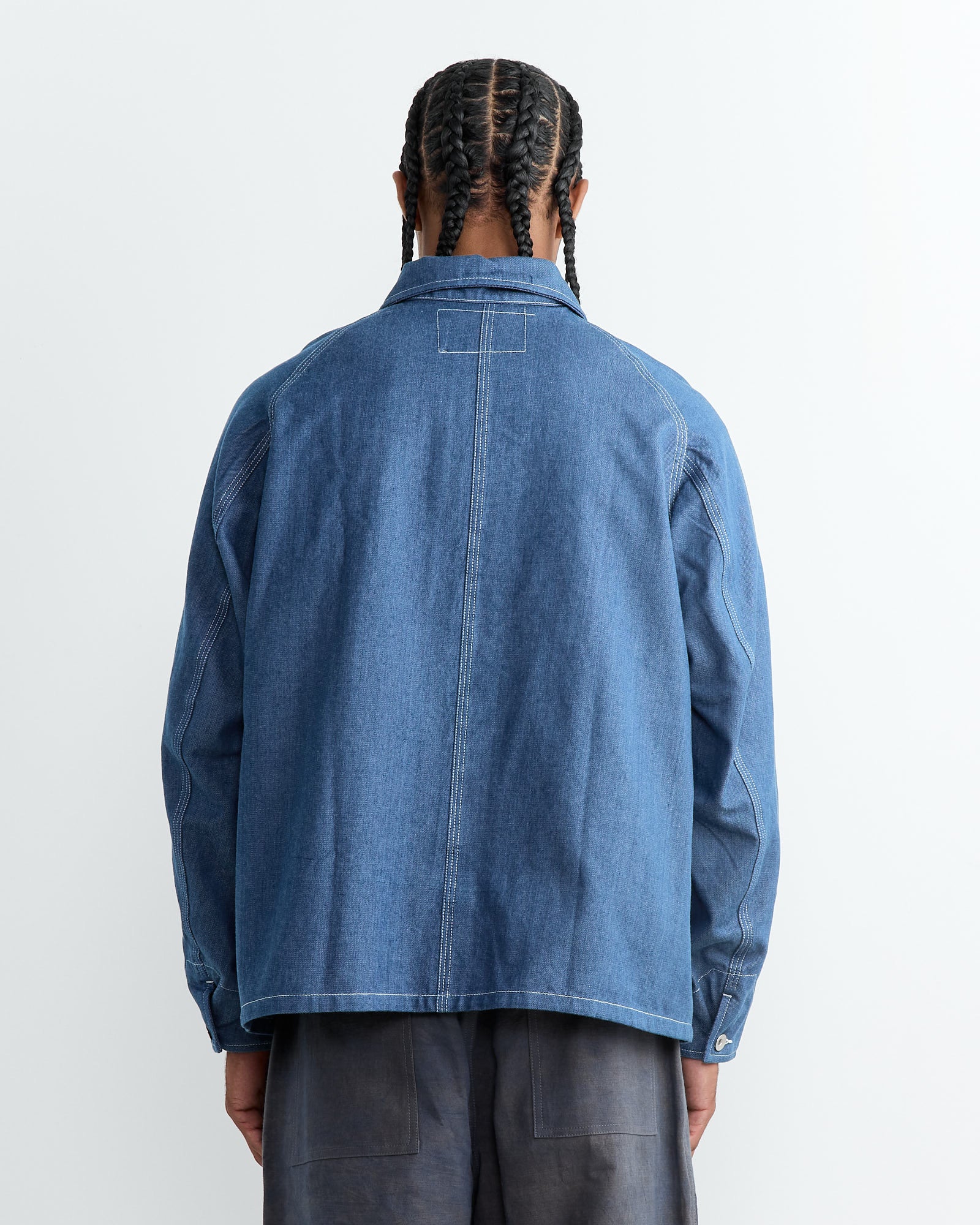 Story mfg Railroad Jacket Indigo - Indigo / L (261506)