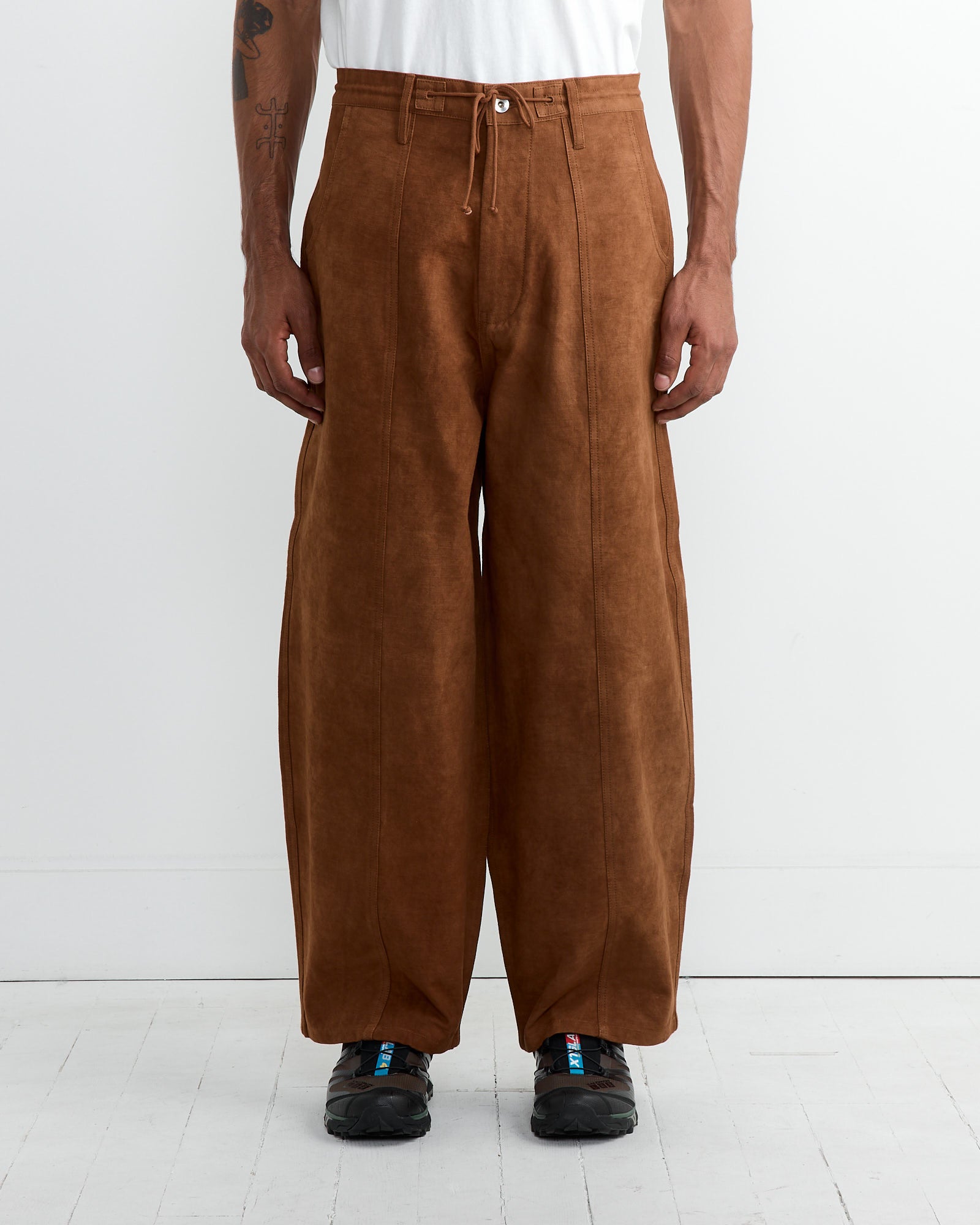 Story mfg Document Pant Bark Brown - Bark Brown / L (261522)