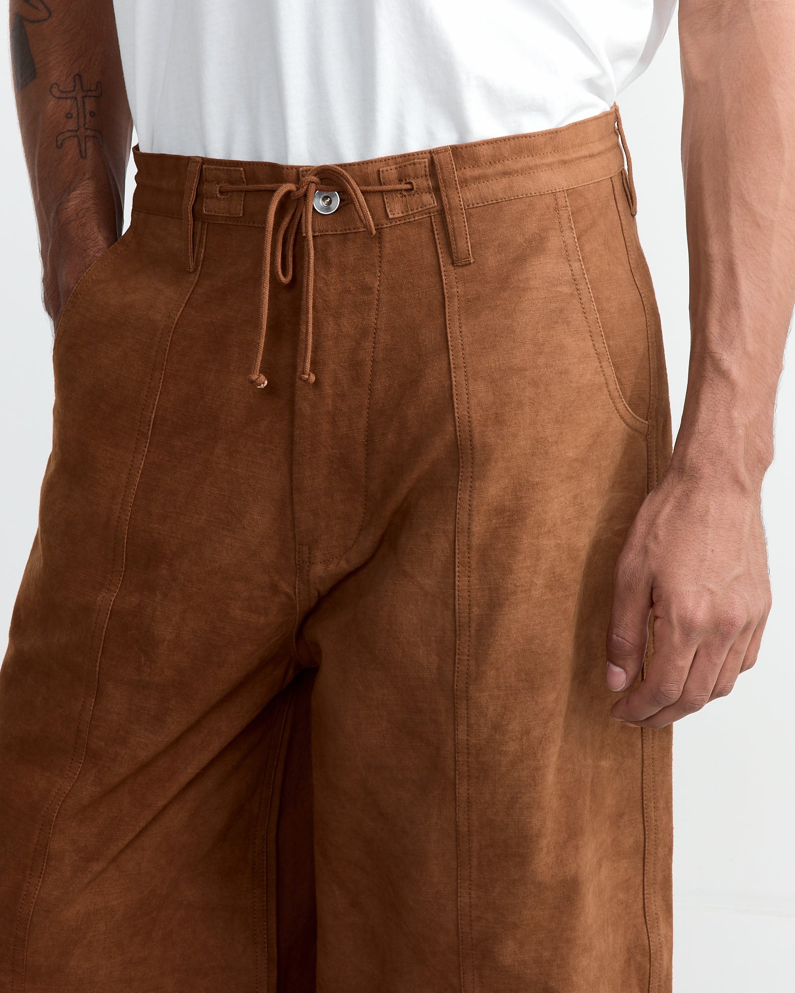 Story mfg Document Pant Bark Brown - Bark Brown / L (261522)