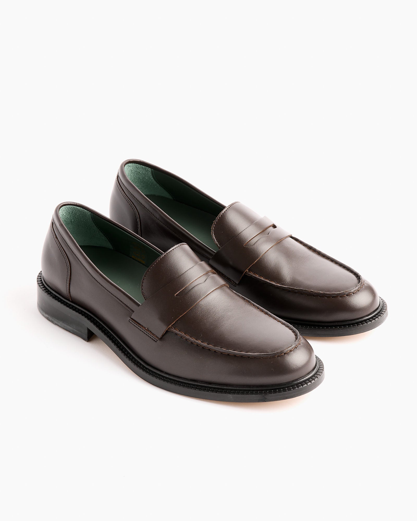 Vinny's Townee Penny Loafer Dark Brown - Dark Brown / 43 (261685)