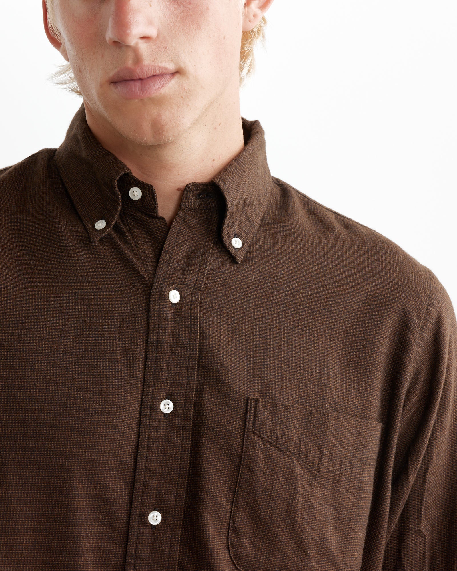 Standard Button Down Shirt in Burgundy