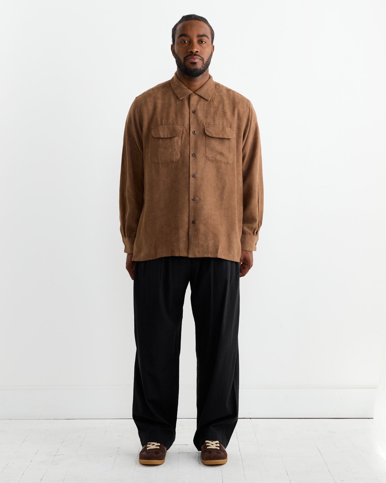 Engineered Garments Classic Shirt Khaki - Khaki / M (261961)