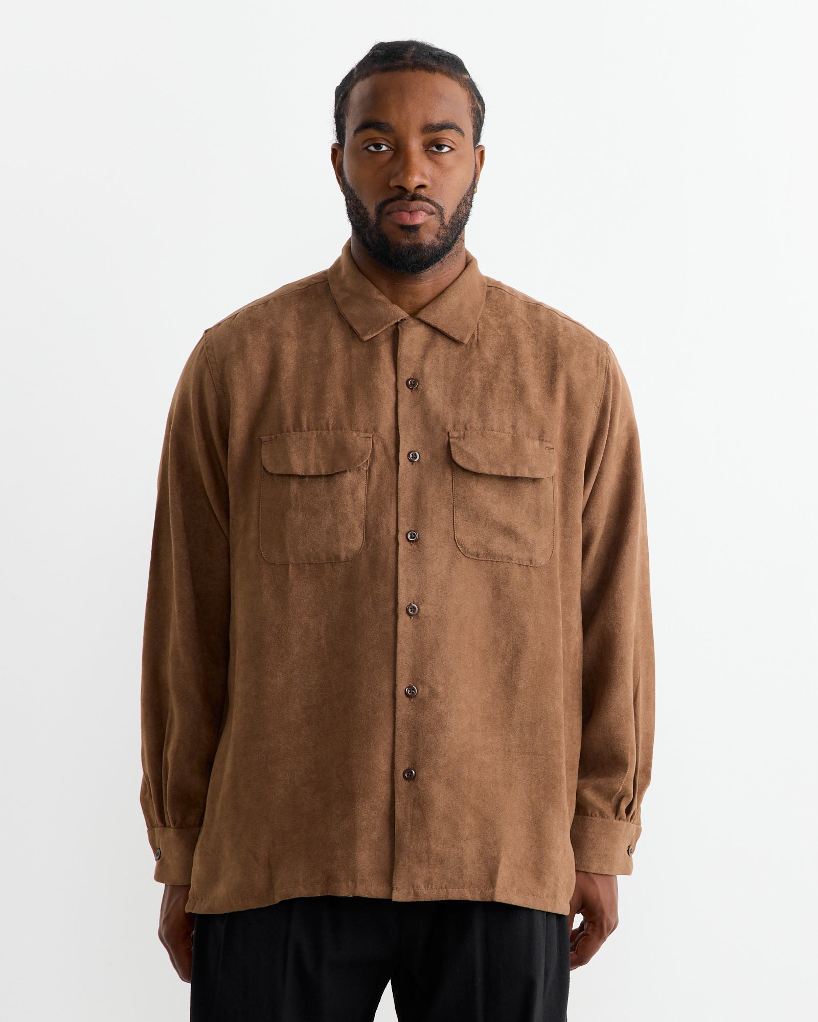 Engineered Garments Classic Shirt Khaki - Khaki / M (261961)