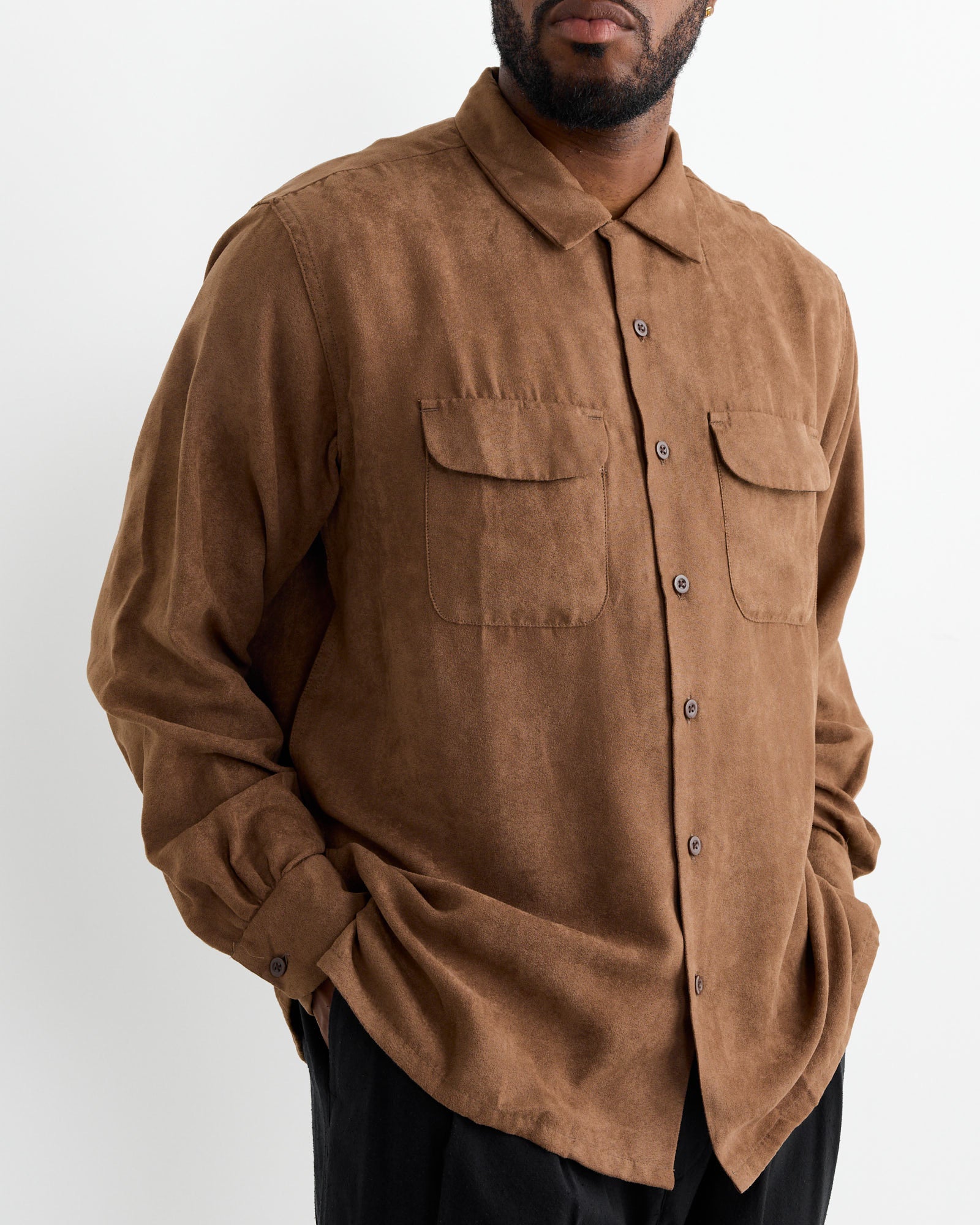 Engineered Garments Classic Shirt Khaki - Khaki / M (261961)