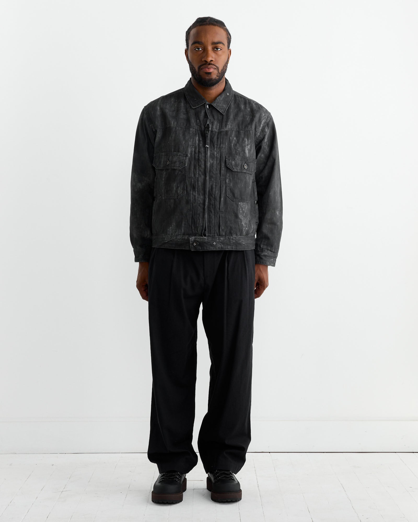 Engineered Garments Trucker Jacket Black - Black / M (261977)