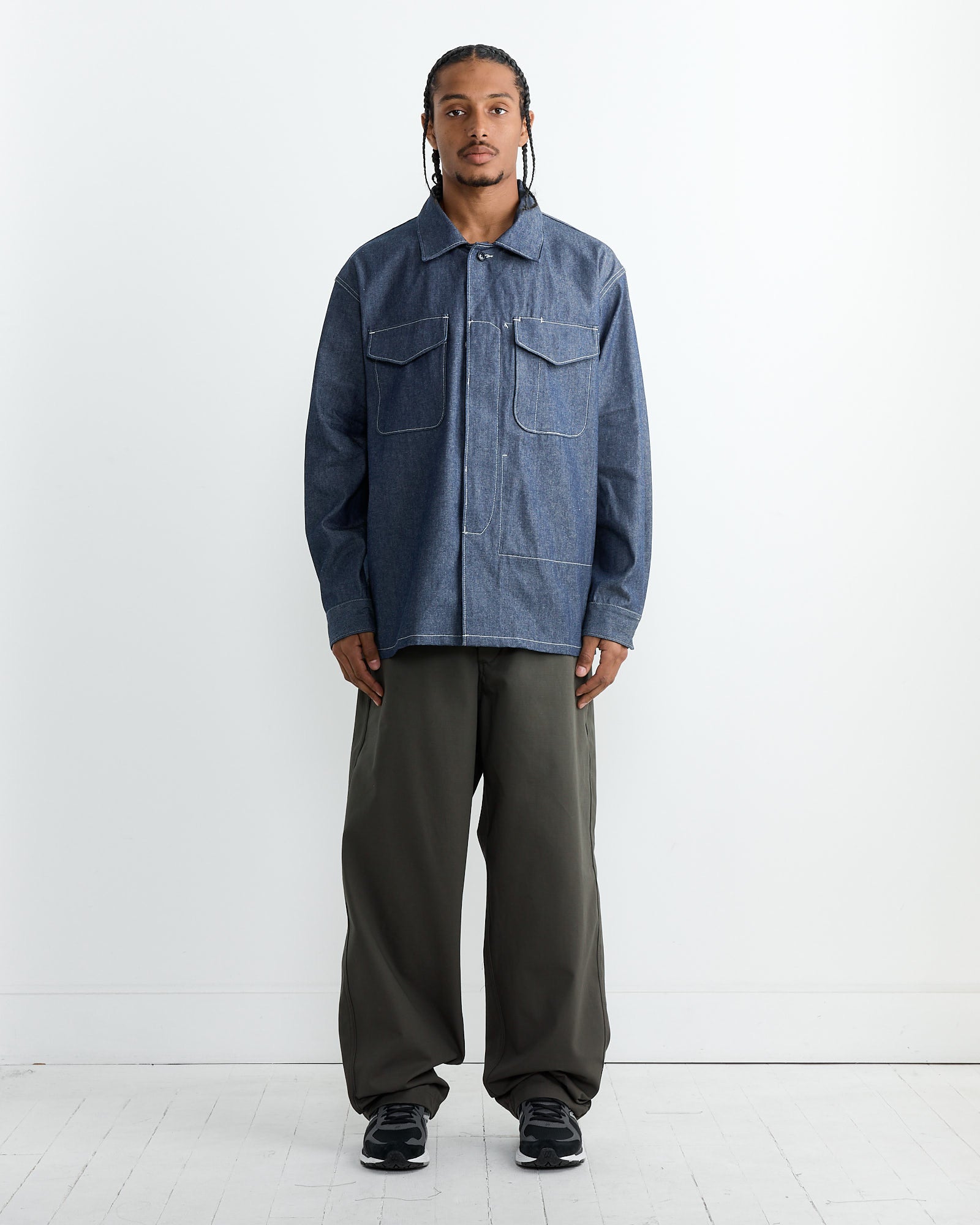 Engineered Garments MC Shirt Jacket Indigo - Indigo / L (261993)