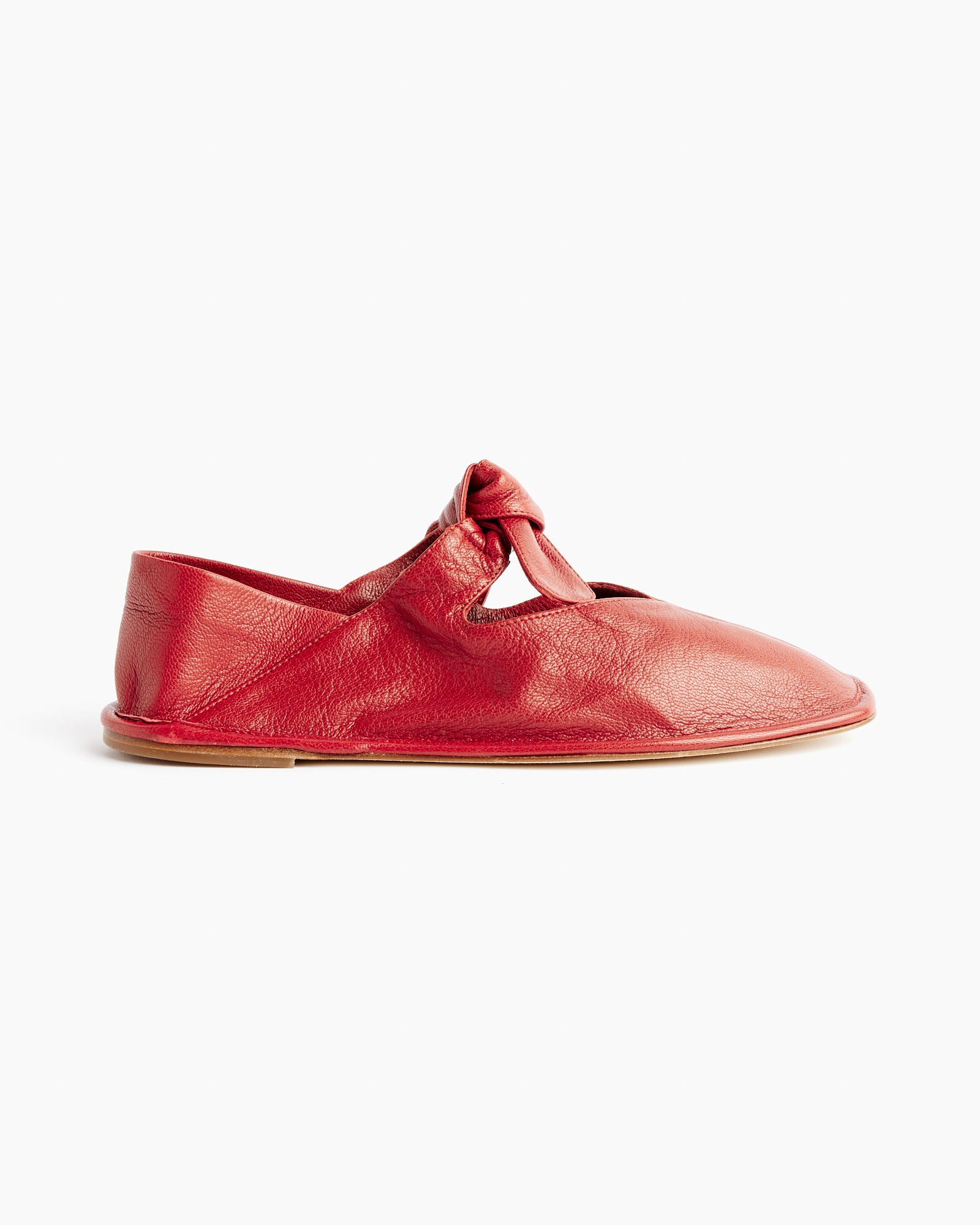 Llasada Front-Knot Pump in Chili Red