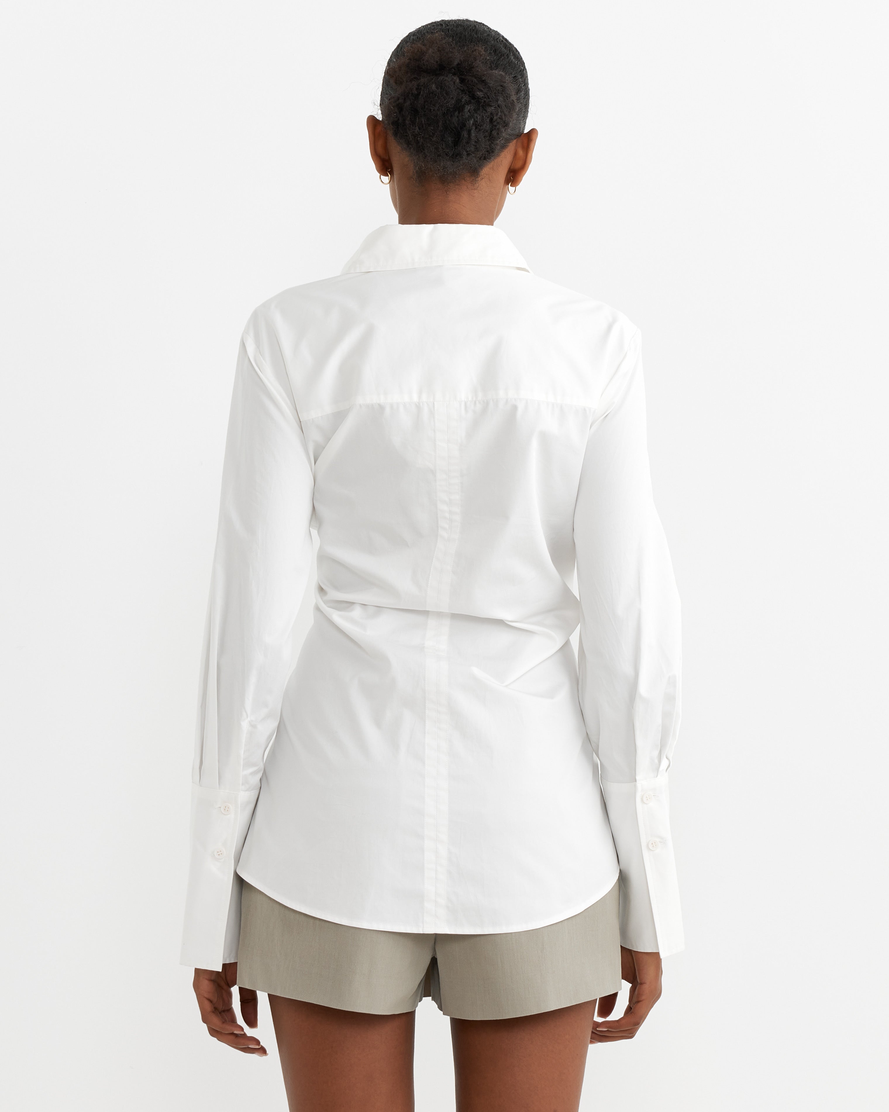 Wrap Shirt in White - White / XS (262051)