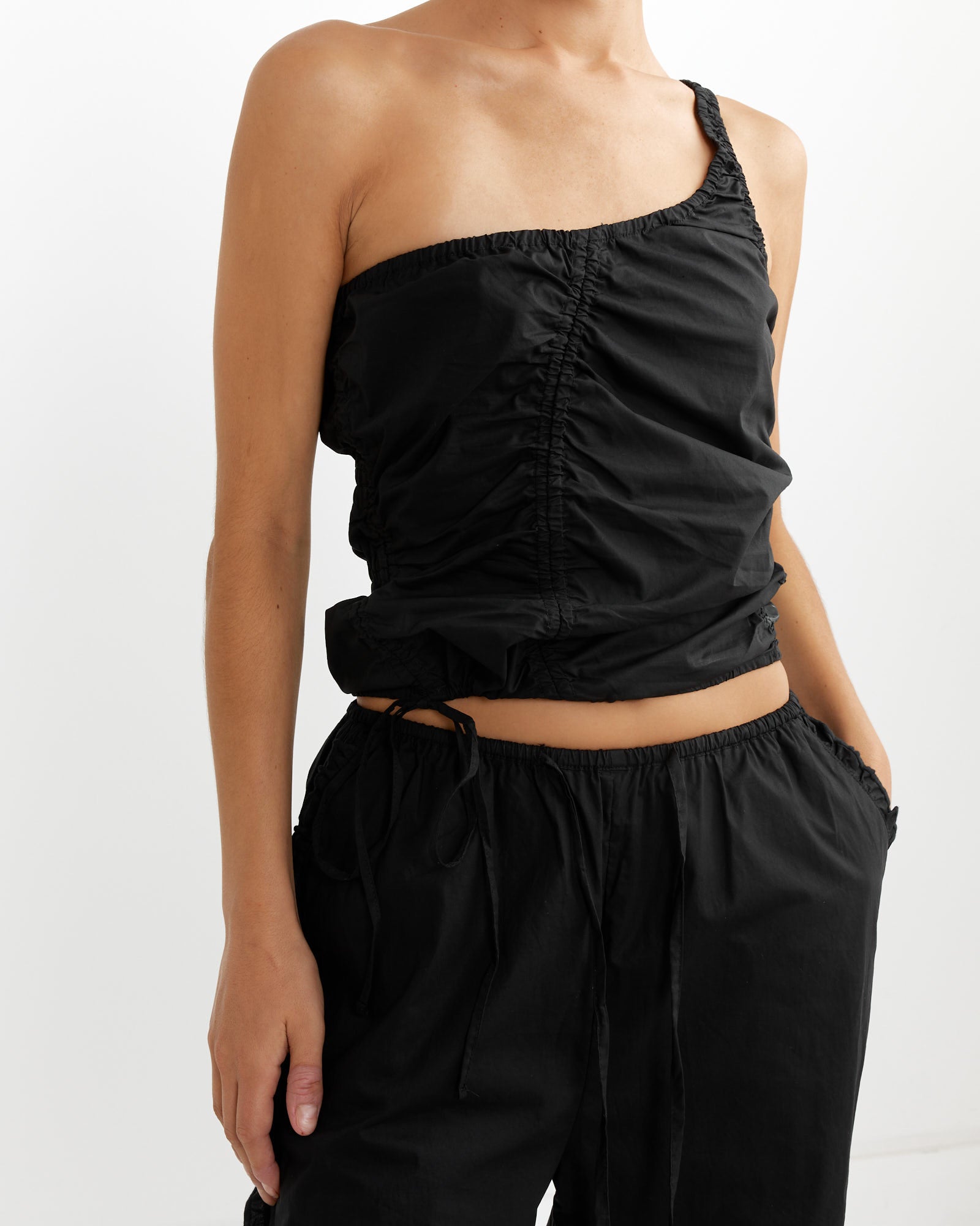 Deiji Studios Scrunchie Top Black - Black / XS (262104)