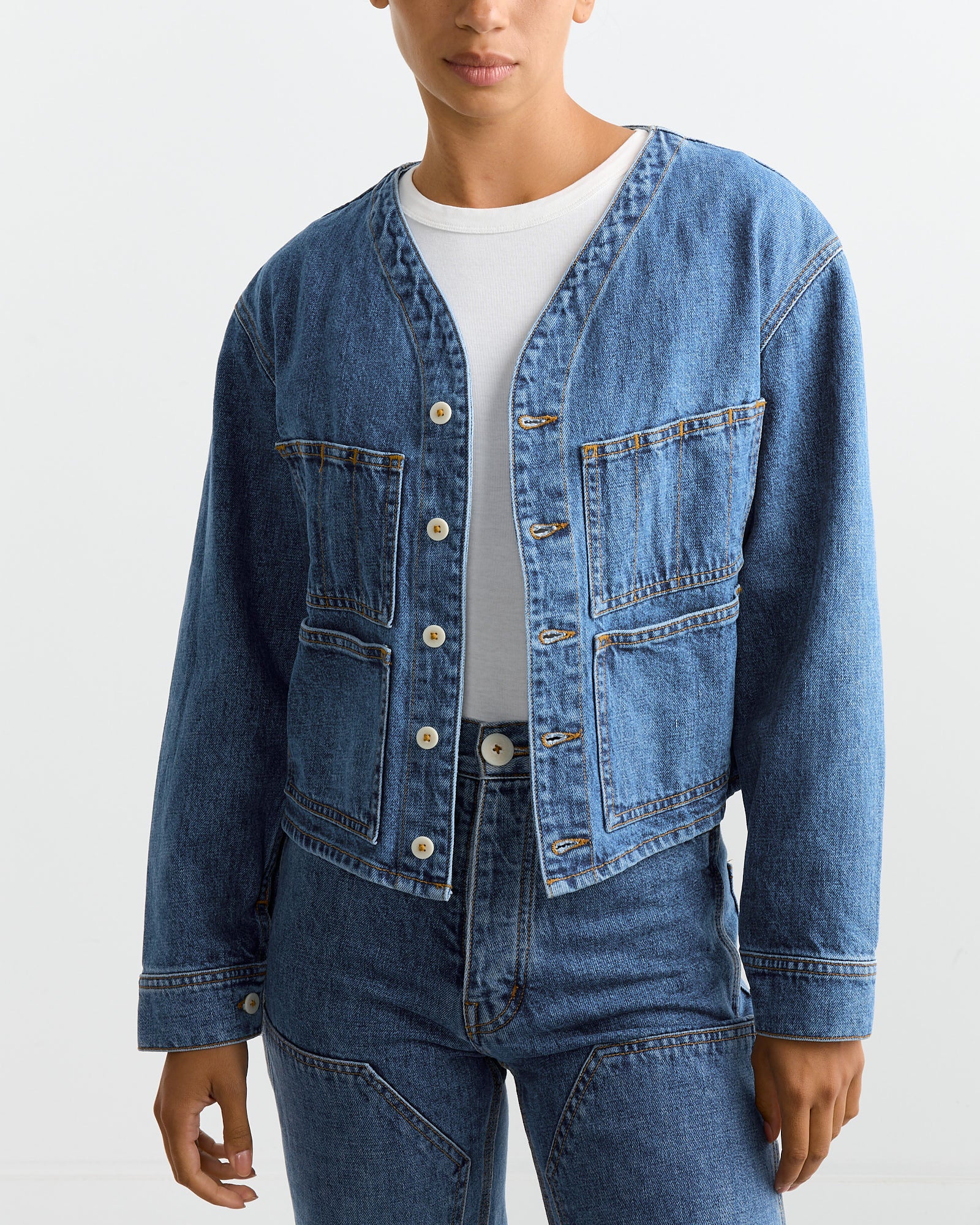 Studio Jacket in Cowboy Blue