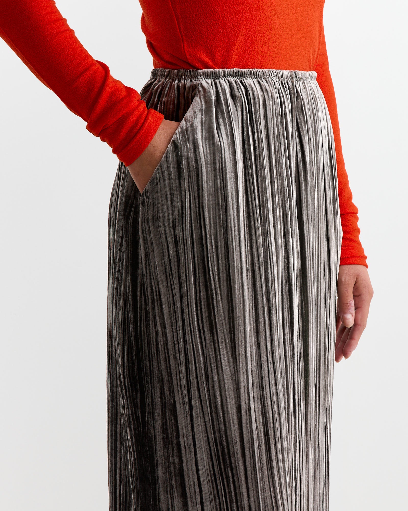 Vela Skirt in Gunmetal