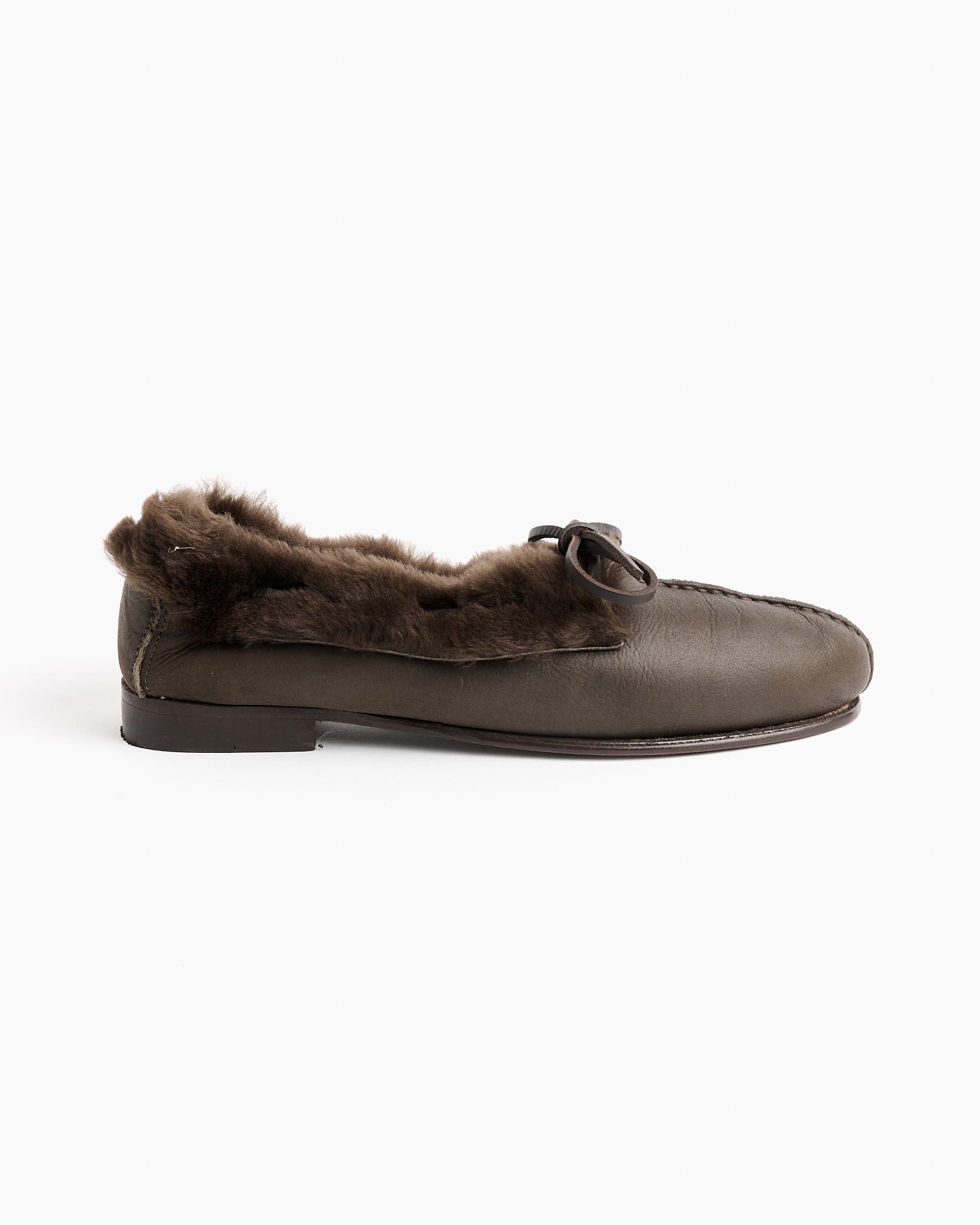 Tilla Shearling in Forest Brown