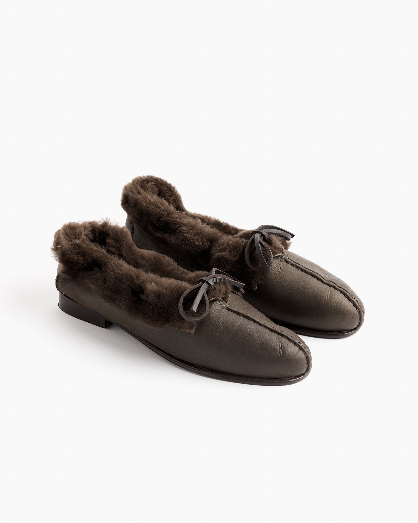 Tilla Shearling in Forest Brown