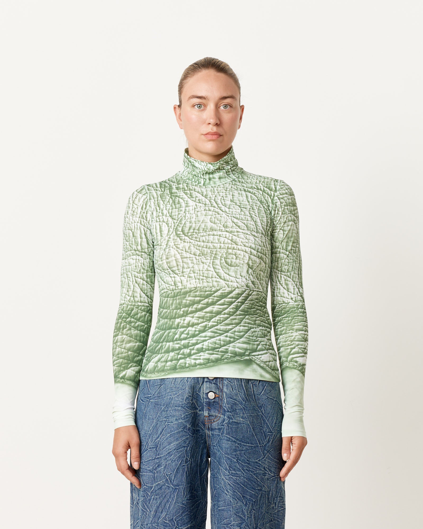 MM6 S52NH0021 L/S Top Green - Green / S (262362)