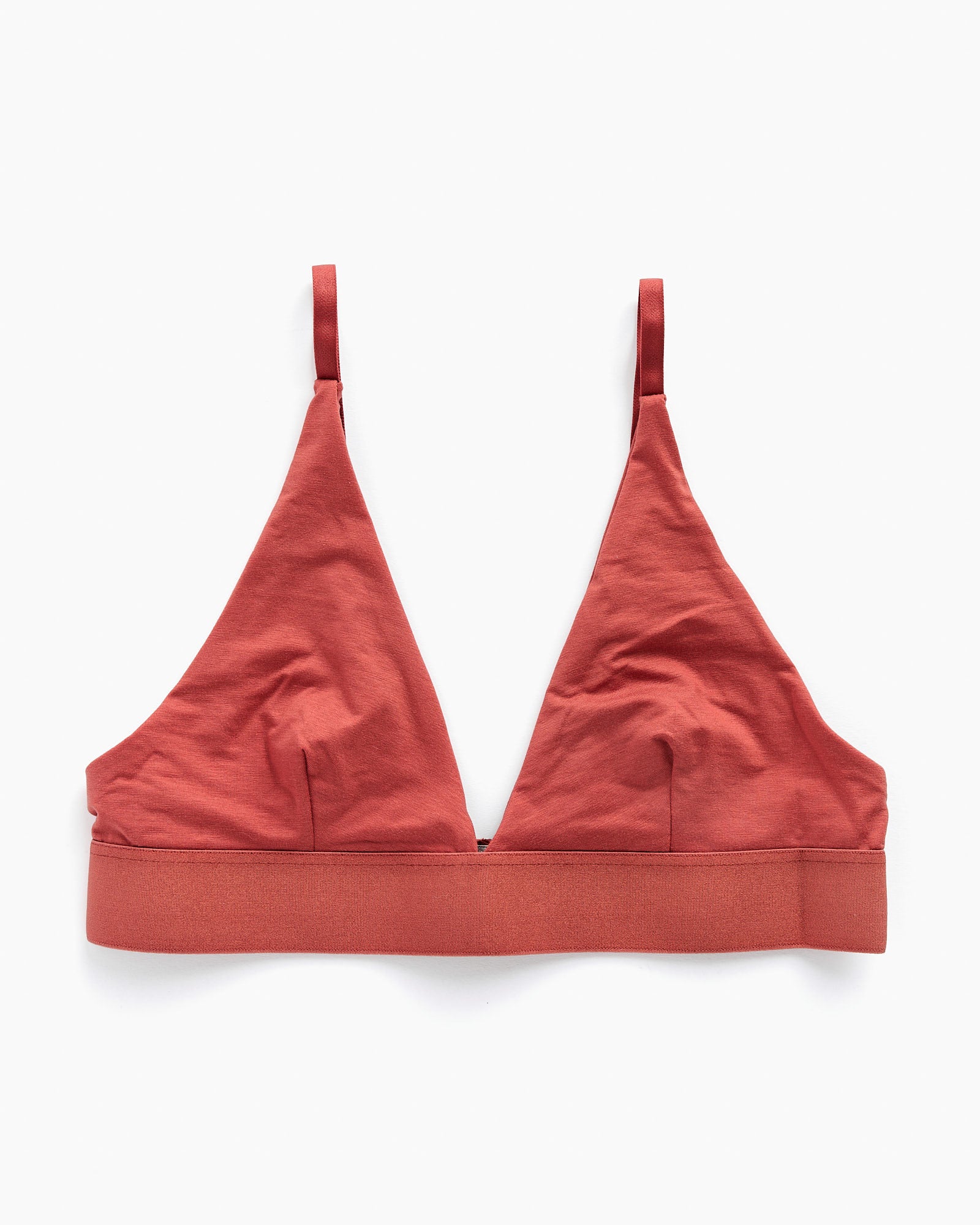 Triangle Bra in Burned Red