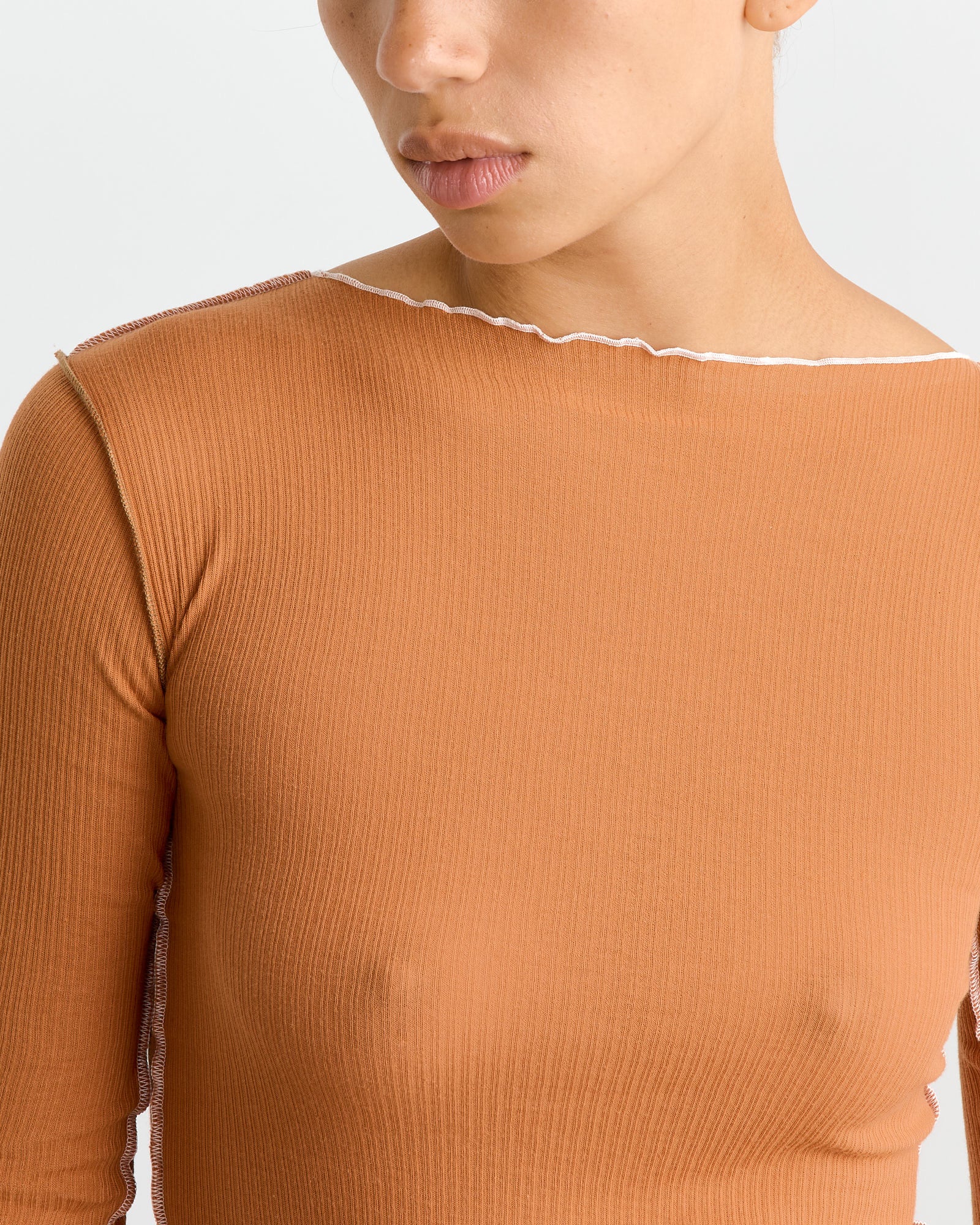 Baserange Vein L/S Top Dre Orange - Dre Orange / S (262397)