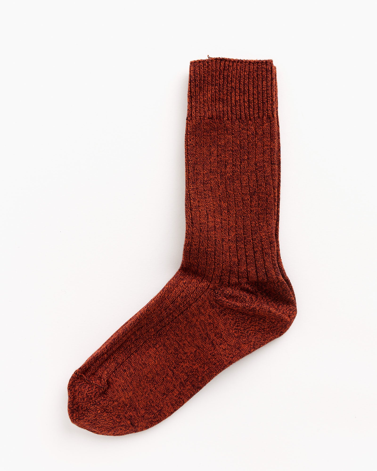 Baserange Rib Overankle Socks Burgundy/Rust - Burgundy/Rust / 36-39 (262418)