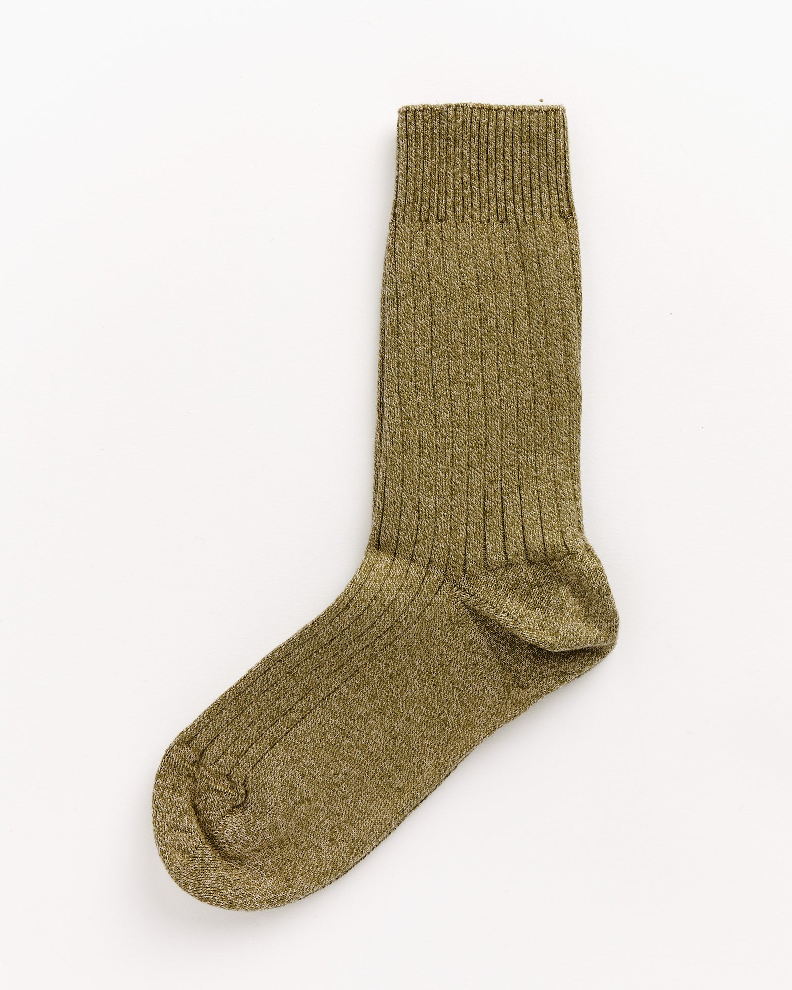 Baserange Rib Overankle Socks Green/Tan - Green/Tan / 36-39 (262419)