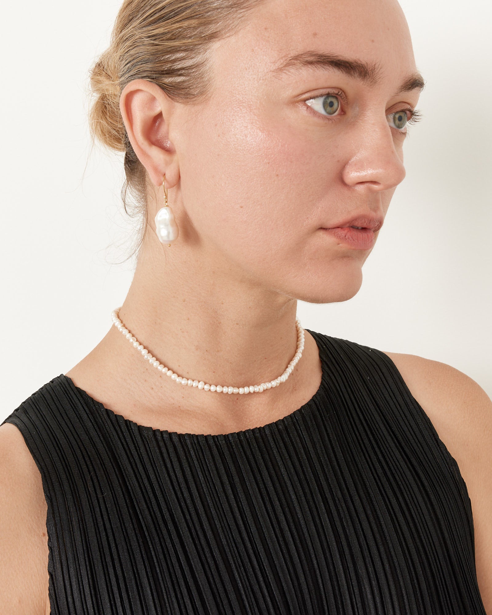 Betty Necklace in Pearl/Gold - Default Title (262426)