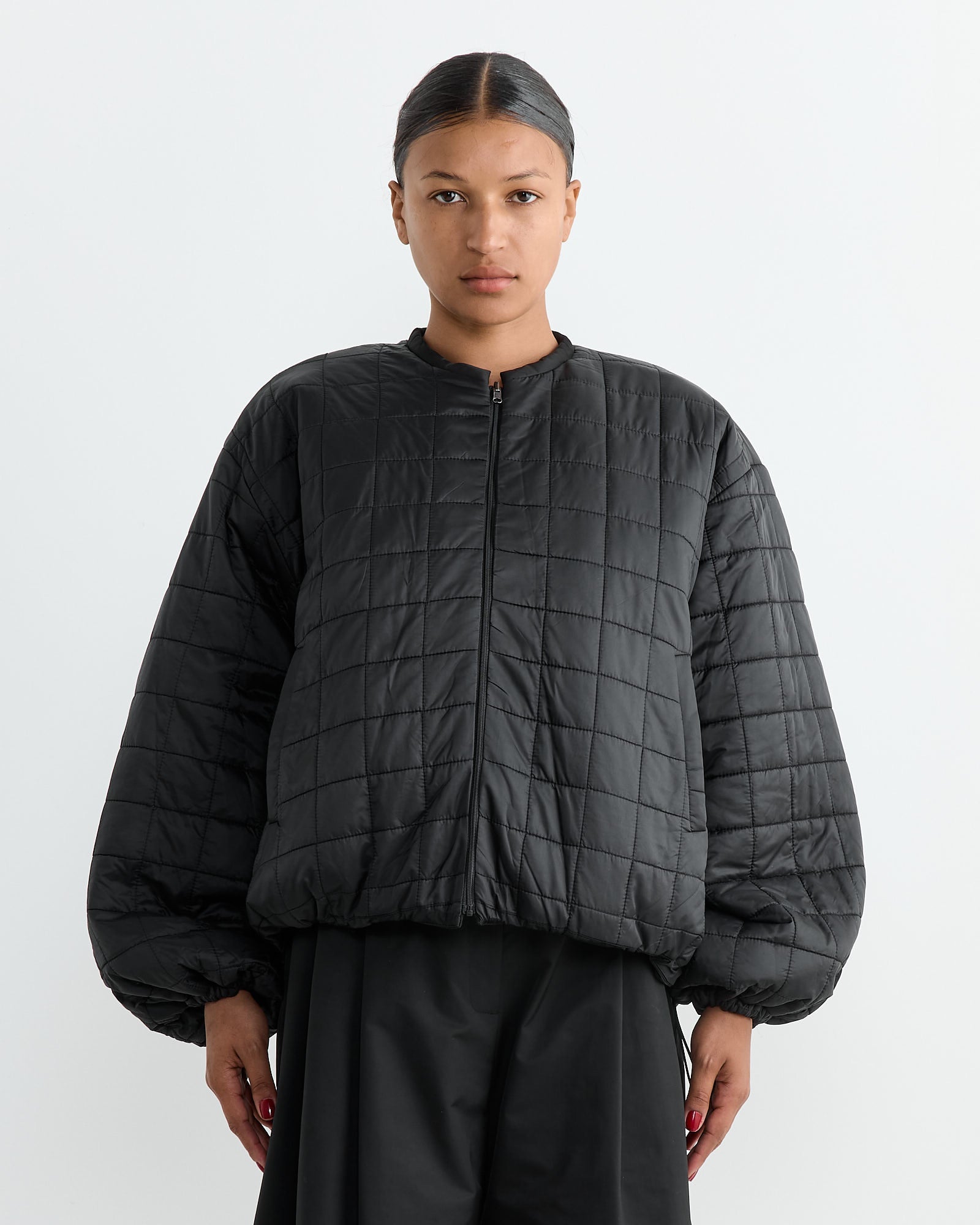 Amomento Quilted Reversible Padded Jumper Black - Black / 1 (262454)