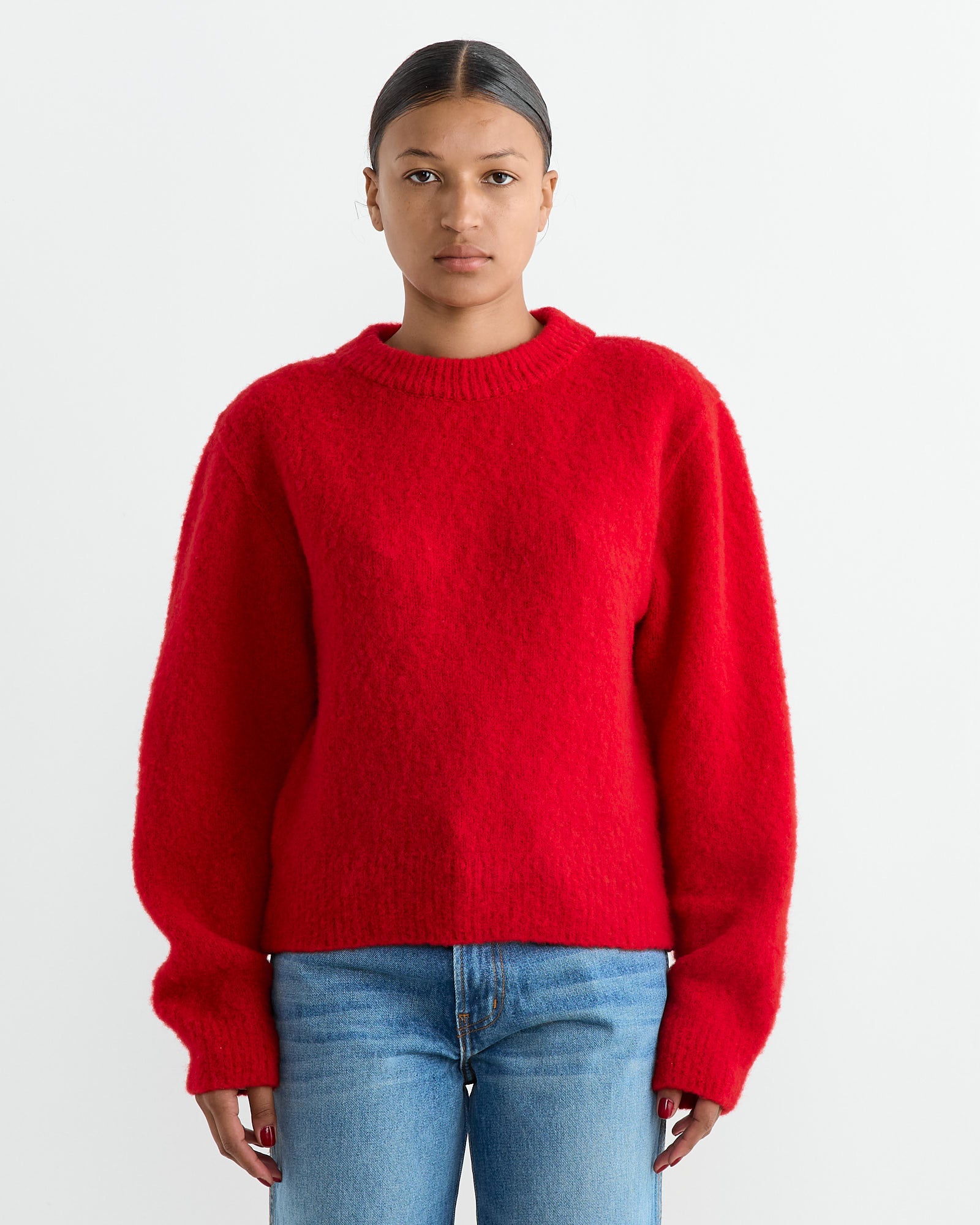 Amomento Furry Brushed Knit Red - Red / 1 (262458)