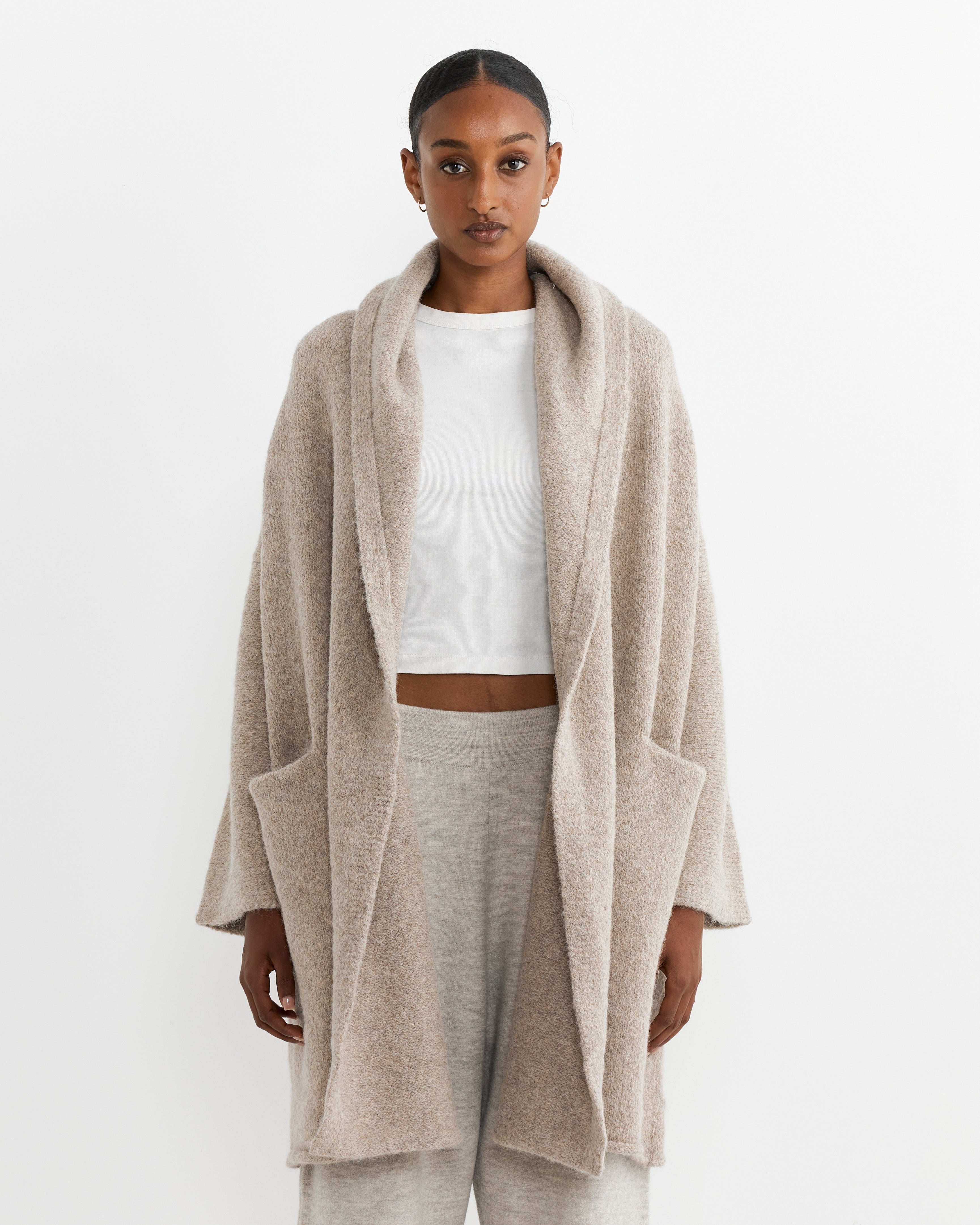 Capote Coat in Dust